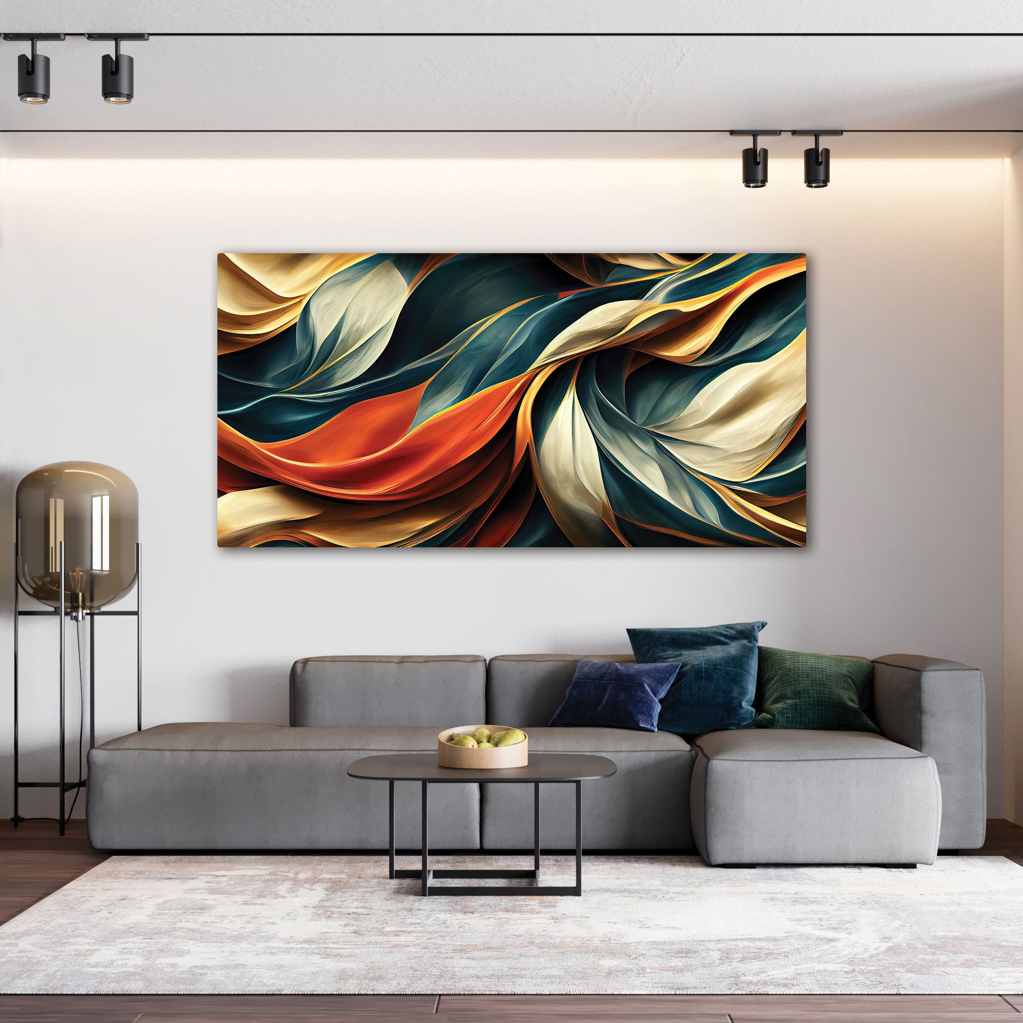 ModernAbstract art Canvas painting with frame Big Size Wall Art for living room,Bedroom,Drawing room,Hotels