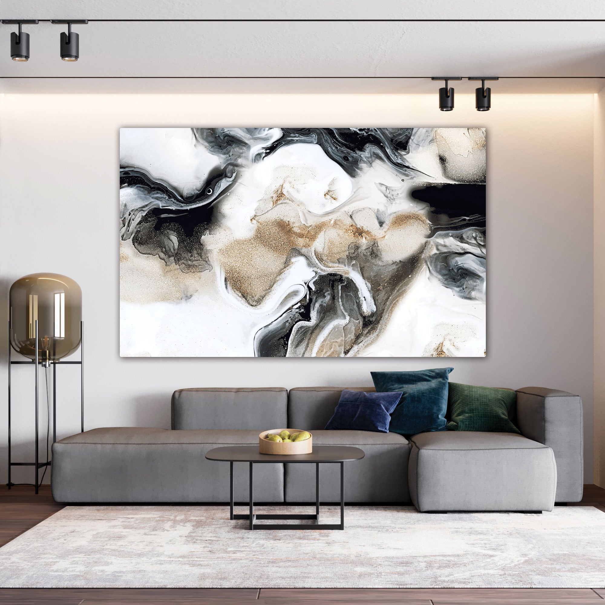 Marble art Canvas painting with frame Big Size Wall Art for living room,Bedroom,Drawing room,Hotels