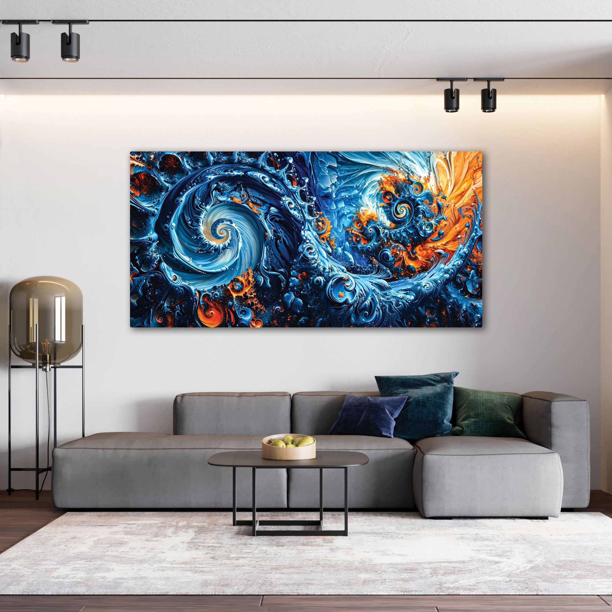 Abstract Canvas painting with frame Big Size Wall Art for living room,Bedroom,Drawing room,Hotels