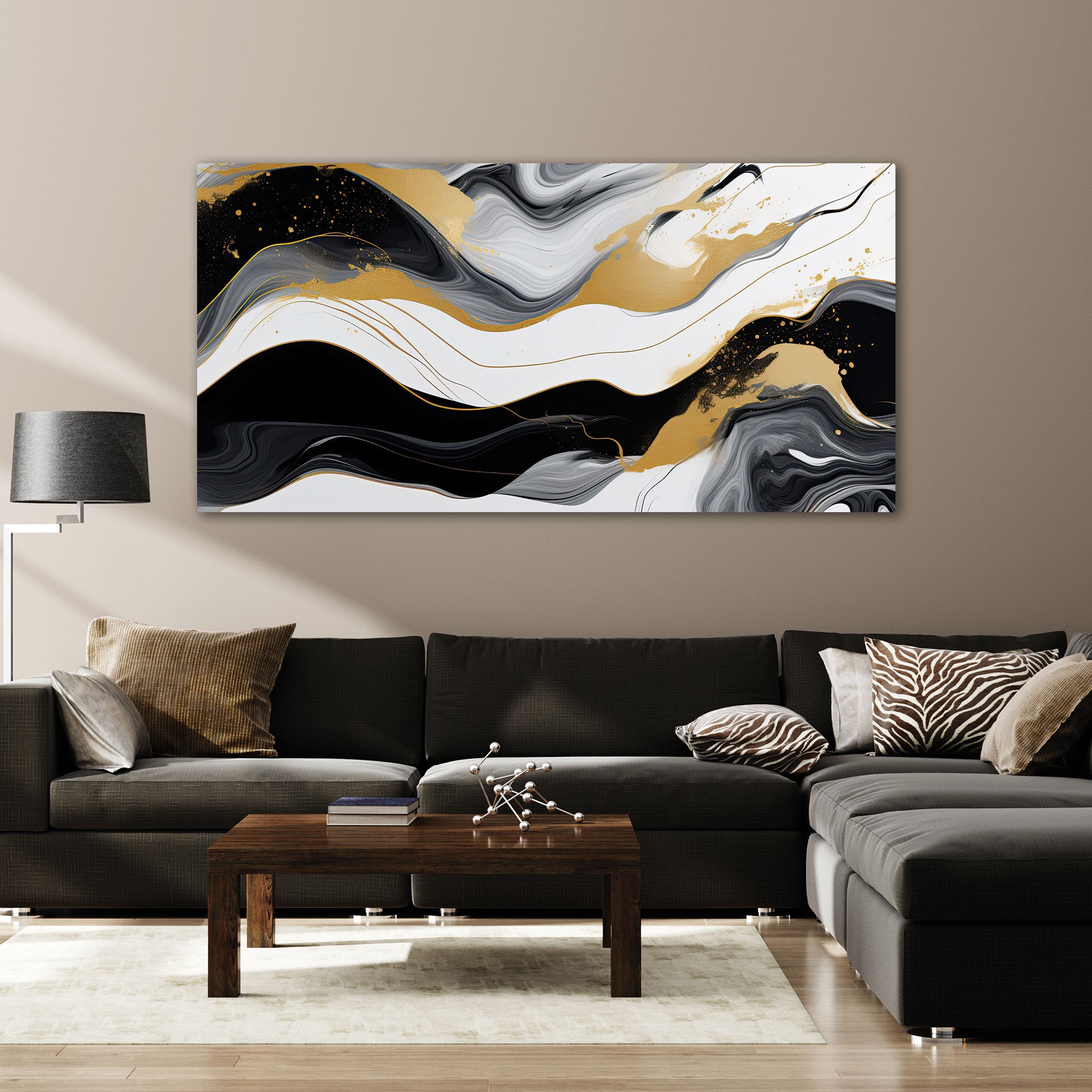 MarbleAbstract Canvas painting with frame Big Size Wall Art for living room,Bedroom,Drawing room,Hotels