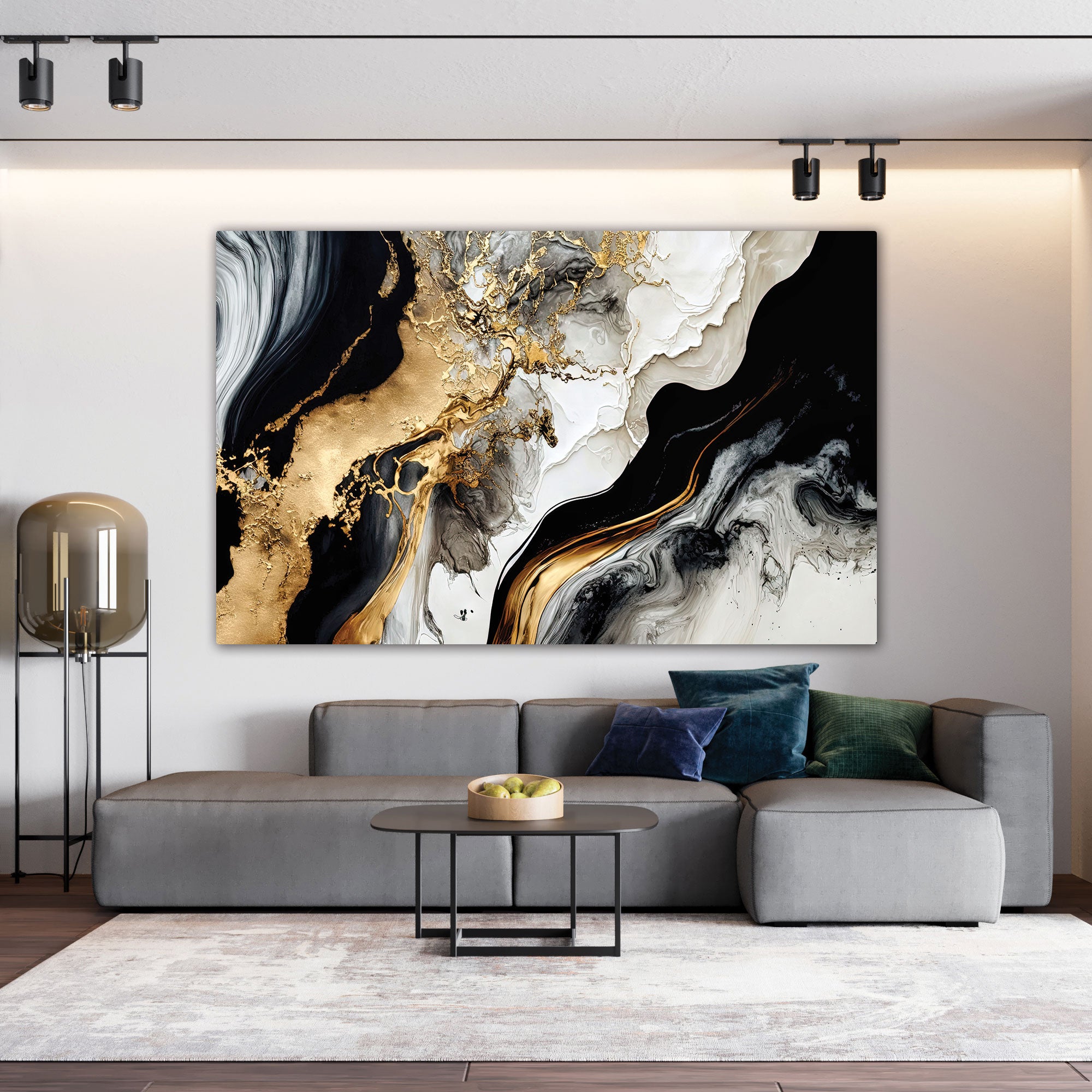 MarbleAbstract Canvas painting Big Size Wall Art for living room,Bedroom,Drawing room,Hotels