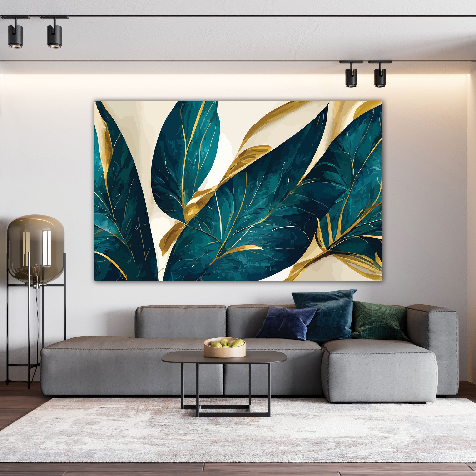 Abstract flower Canvas painting with frame Big Size Wall Art for living room,Bedroom,Drawing room,Hotels