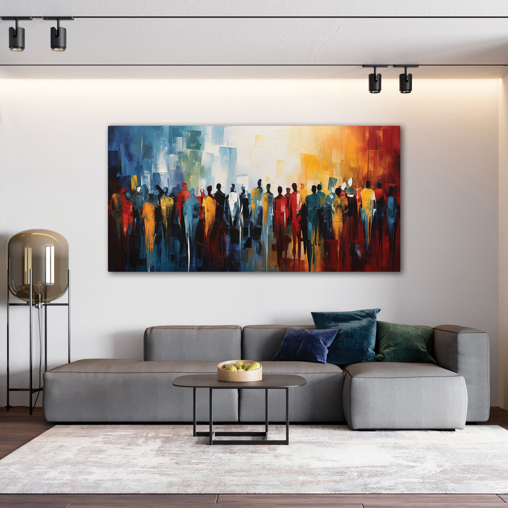 TexturedAbstract Canvas painting with frame Big Size Wall Art for living room,Bedroom,Drawing room,Hotels