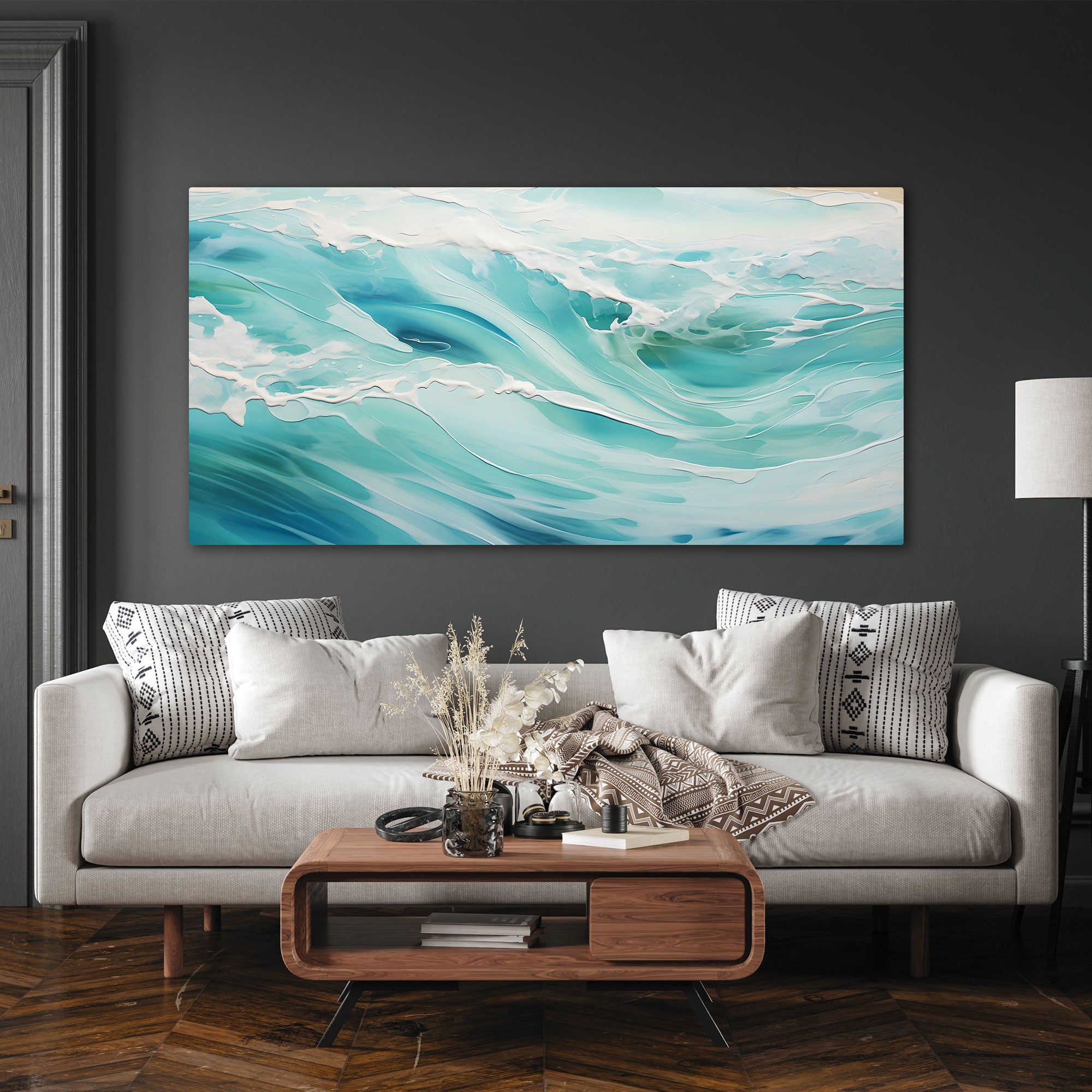 Abstract Canvas painting with frame Big Size Wall Art for living room,Bedroom,Drawing room,Hotels