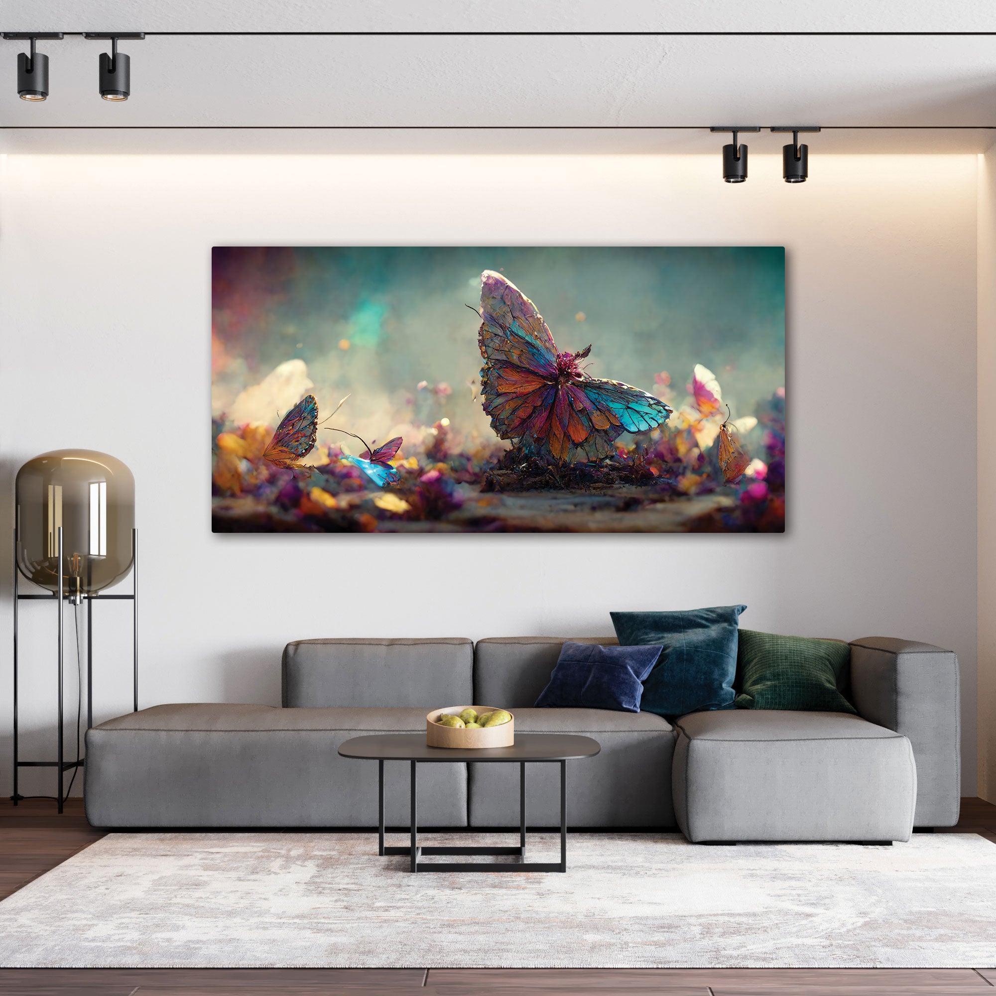 ButterflyAbstract Canvas painting with frame Big Size Wall Art for living room,Bedroom,Drawing room,Hotels