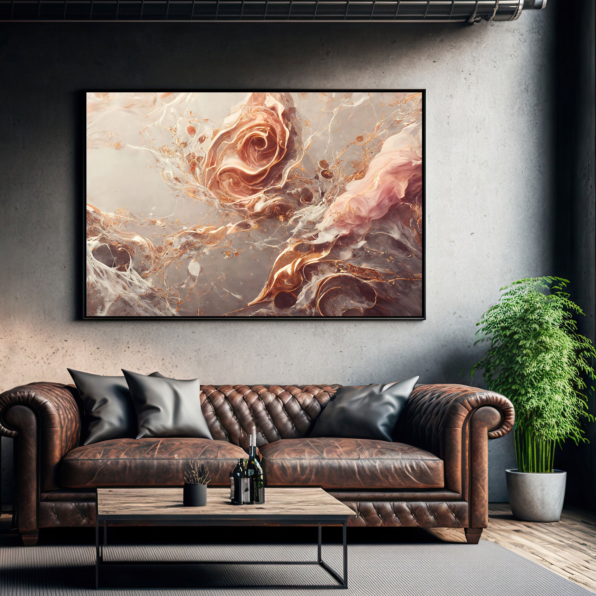 MarbleAbstract Canvas painting with frame Big Size Wall Art for living room,Bedroom,Drawing room,Hotels