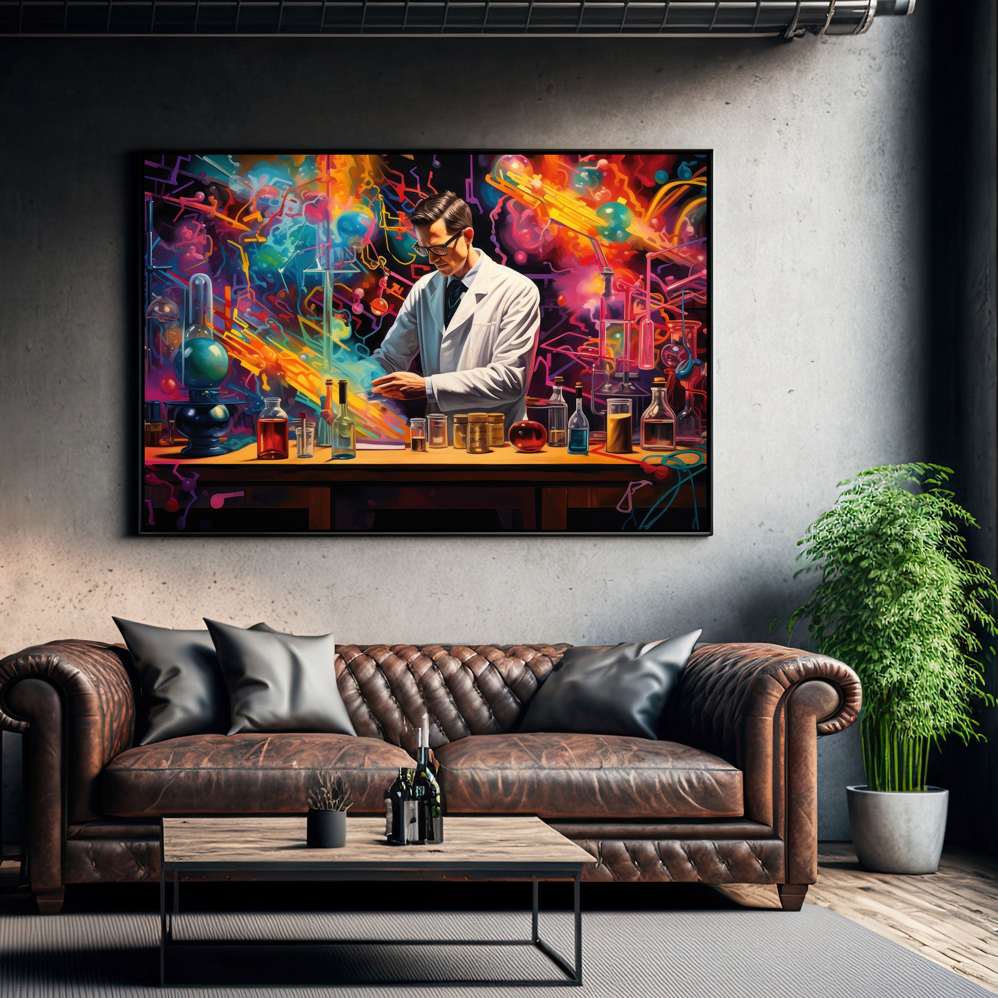 Doctor lab Canvas painting Big Size Wall Art for living room,Bedroom,Drawing room,Hotels