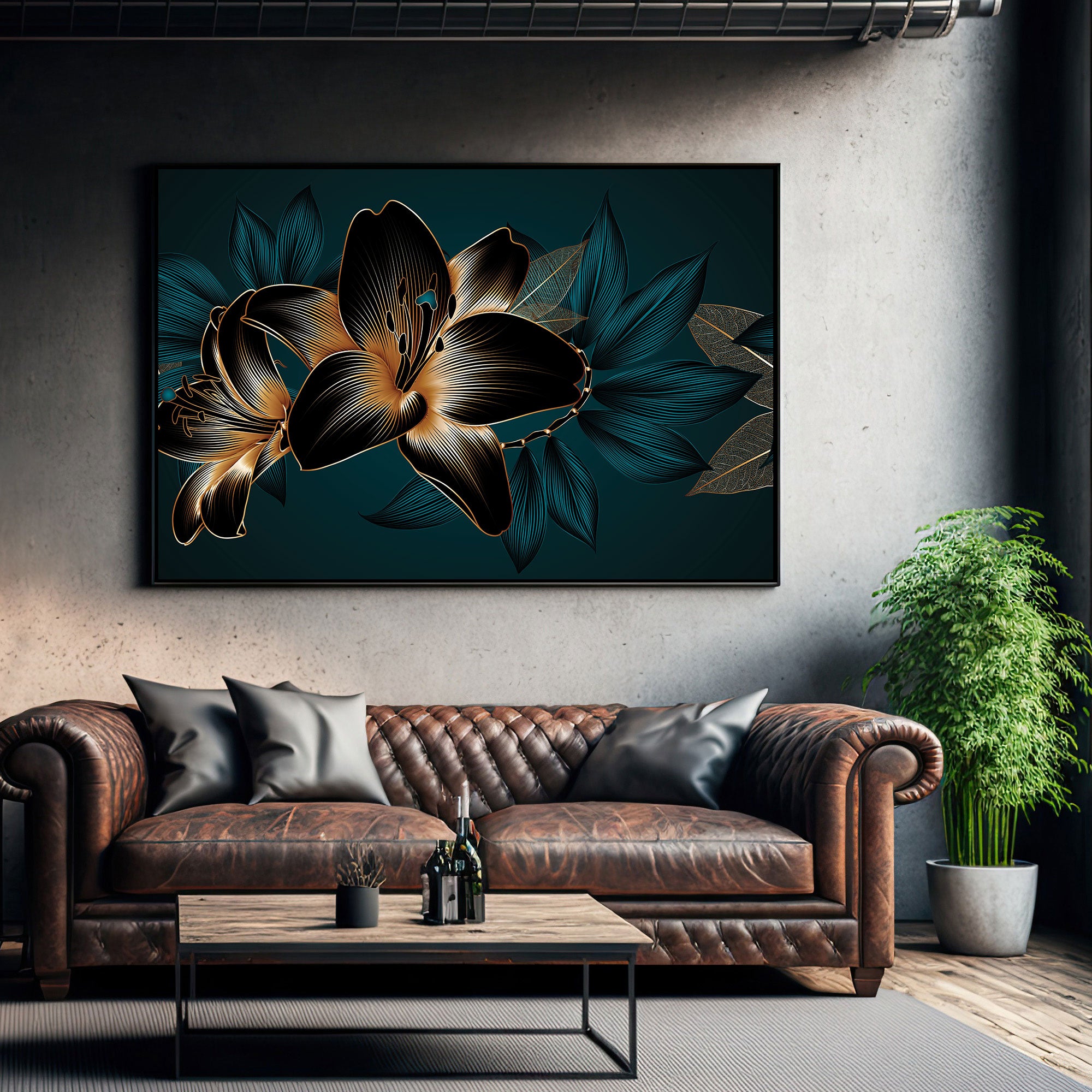 Canvas painting with frame Big Size Wall Art for living room,Bedroom,Drawing room,Hotels