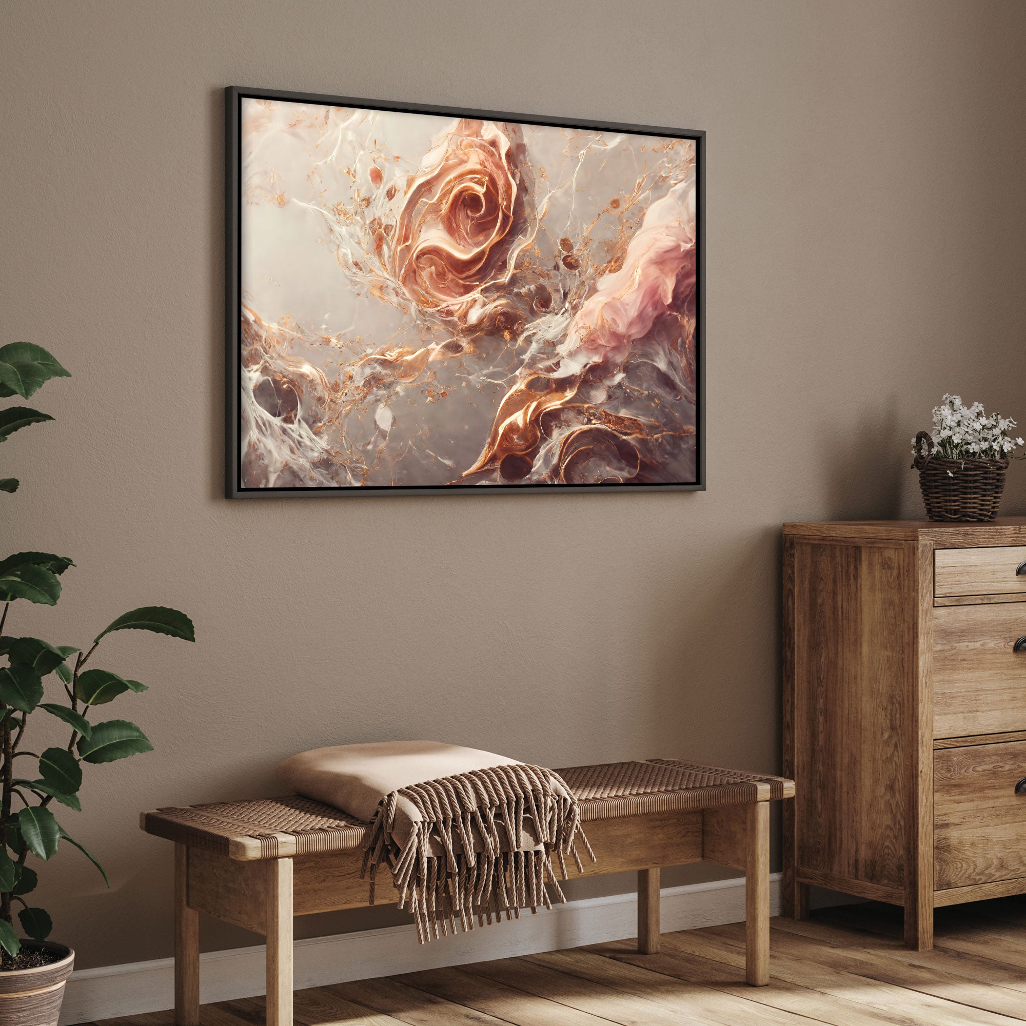 MarbleAbstract Canvas painting with frame Big Size Wall Art for living room,Bedroom,Drawing room,Hotels