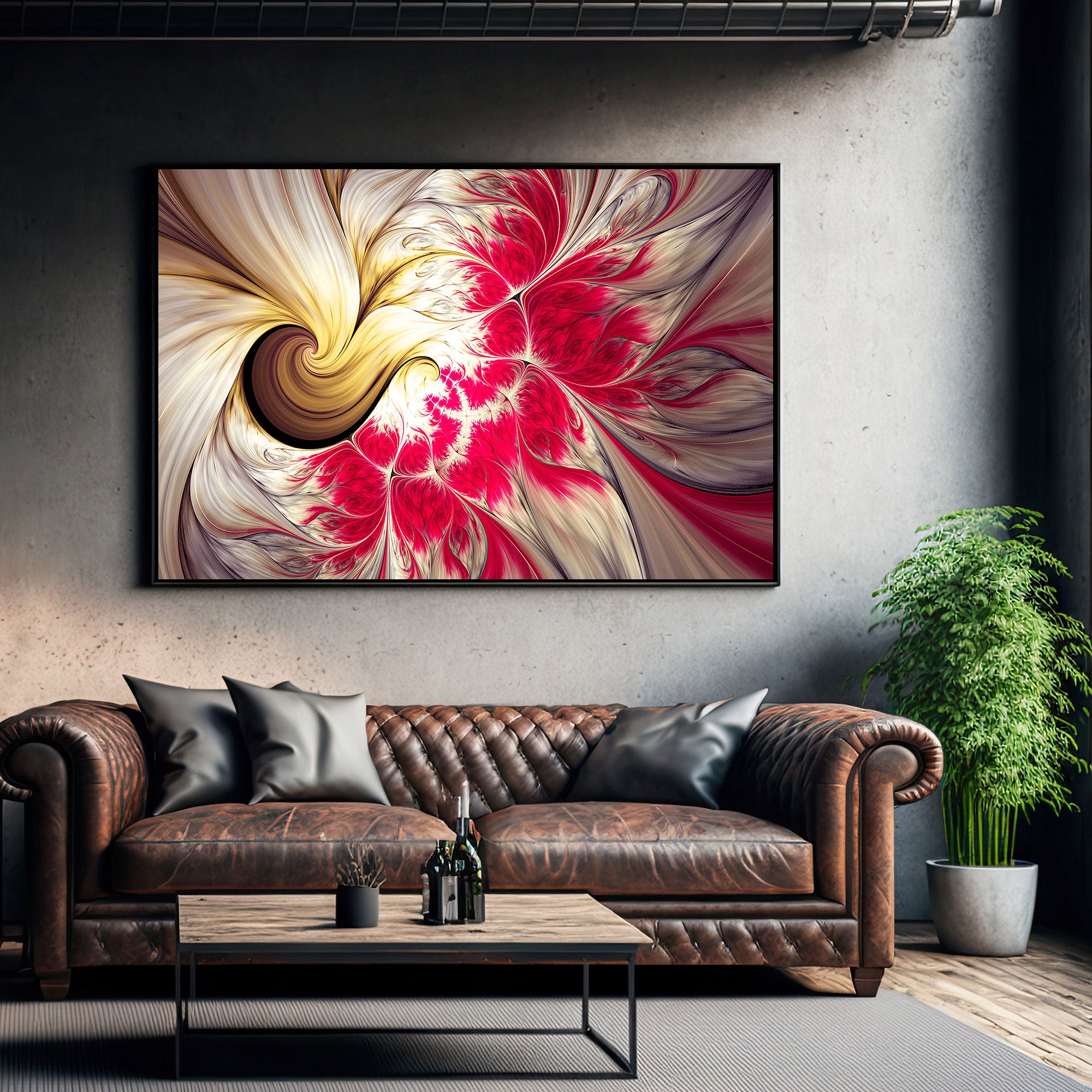 Abstract volour art Canvas painting with frame Big Size Wall Art for living room,Bedroom,Drawing room,Hotels