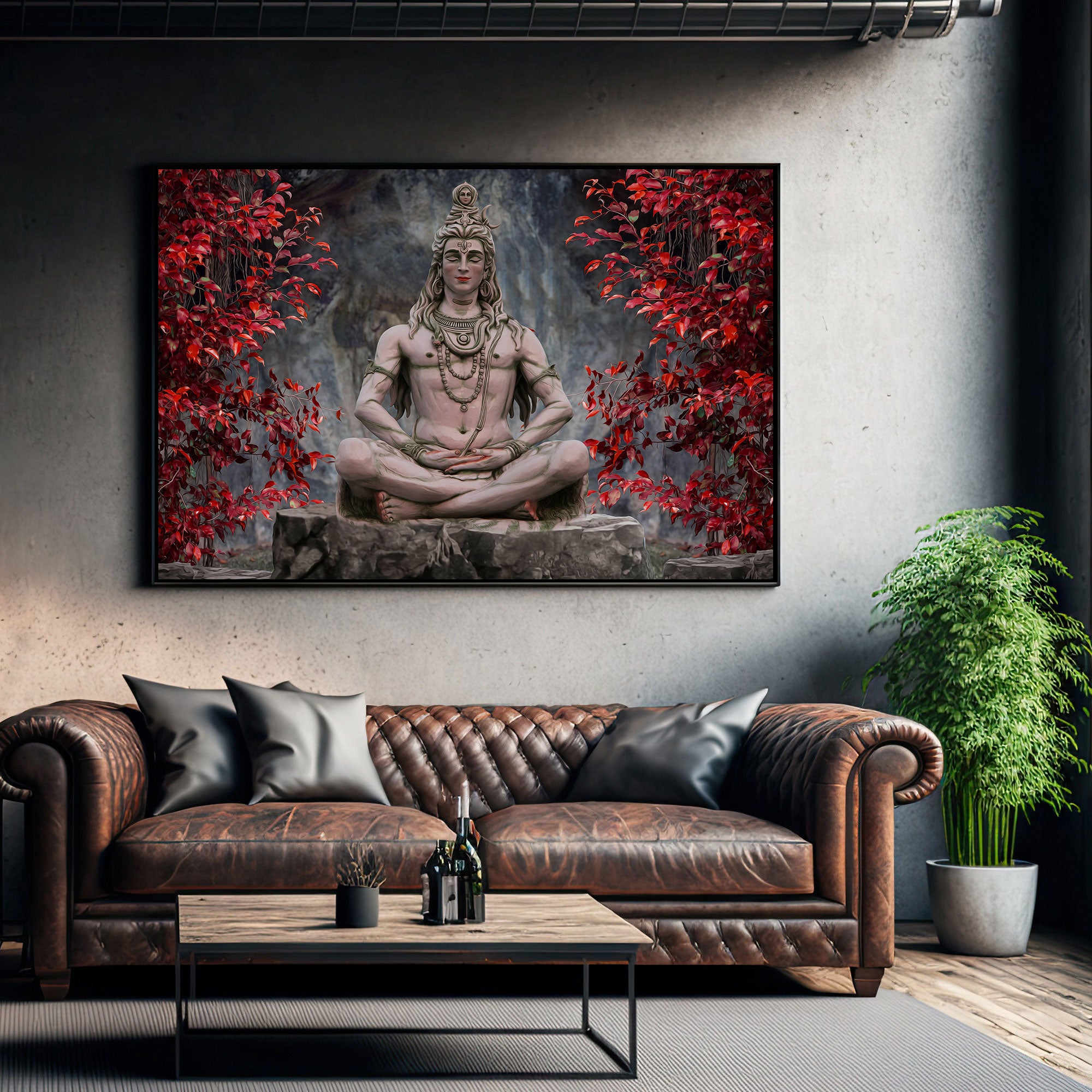 Vintage compass Canvas painting with frame Big Size Wall Art for living room,Bedroom,Drawing room,Hotels