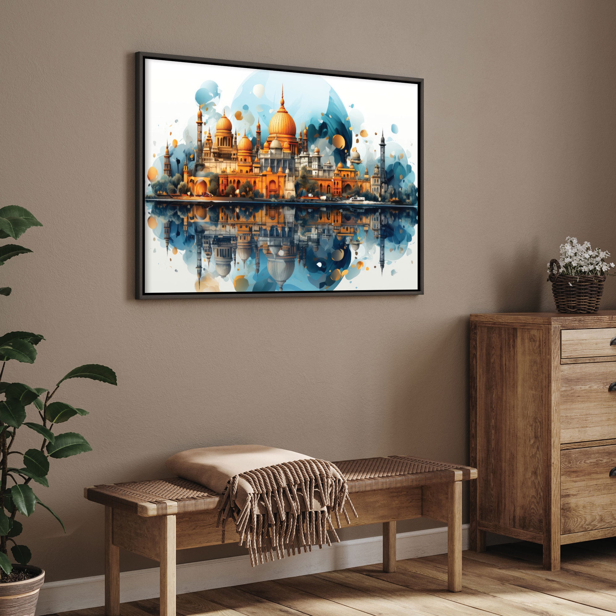 Canvas painting with frame Big Size Wall Art for living room,Bedroom,Drawing room,Hotels