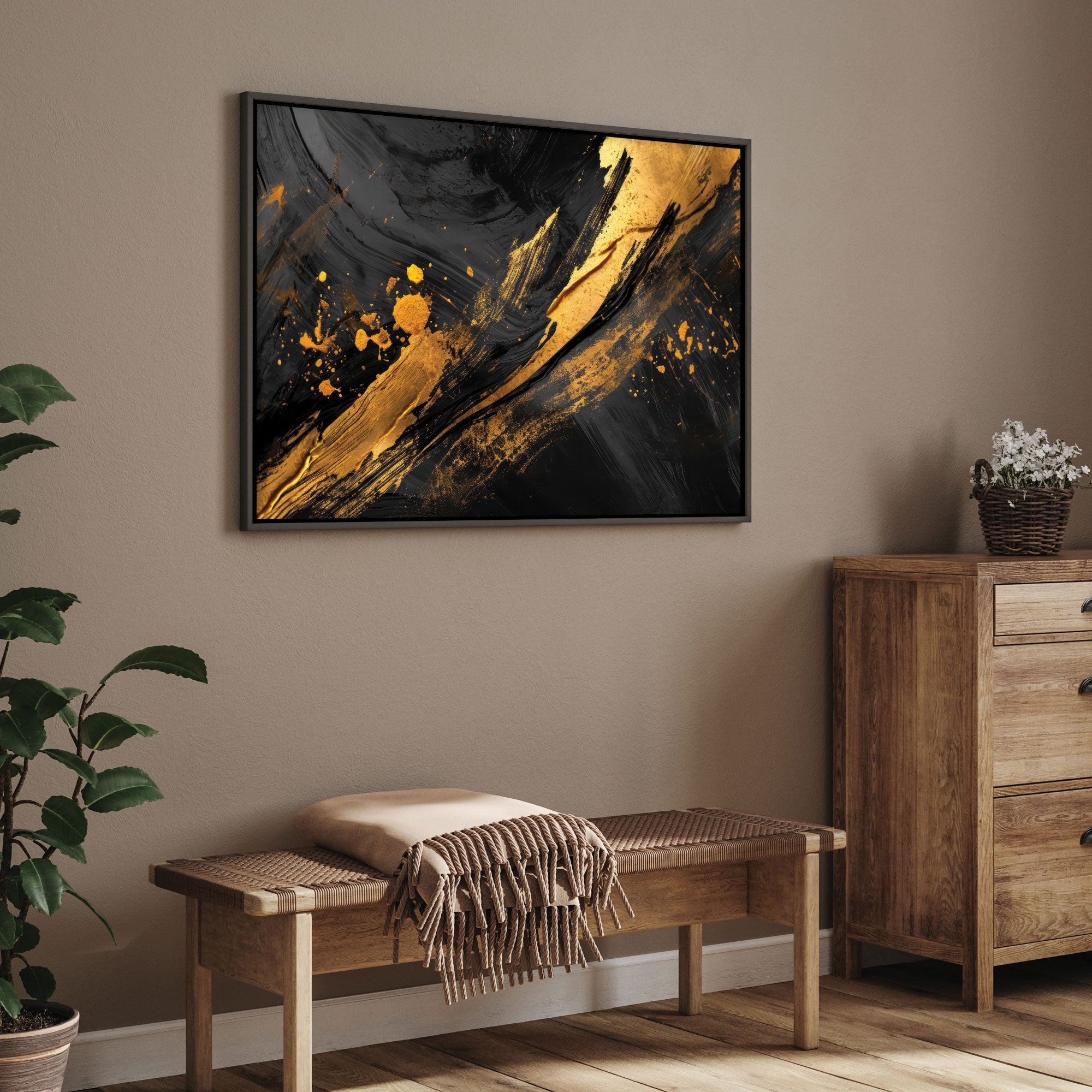 MarbleAbstract Canvas painting with frame Big Size Wall Art for living room,Bedroom,Drawing room,Hotels