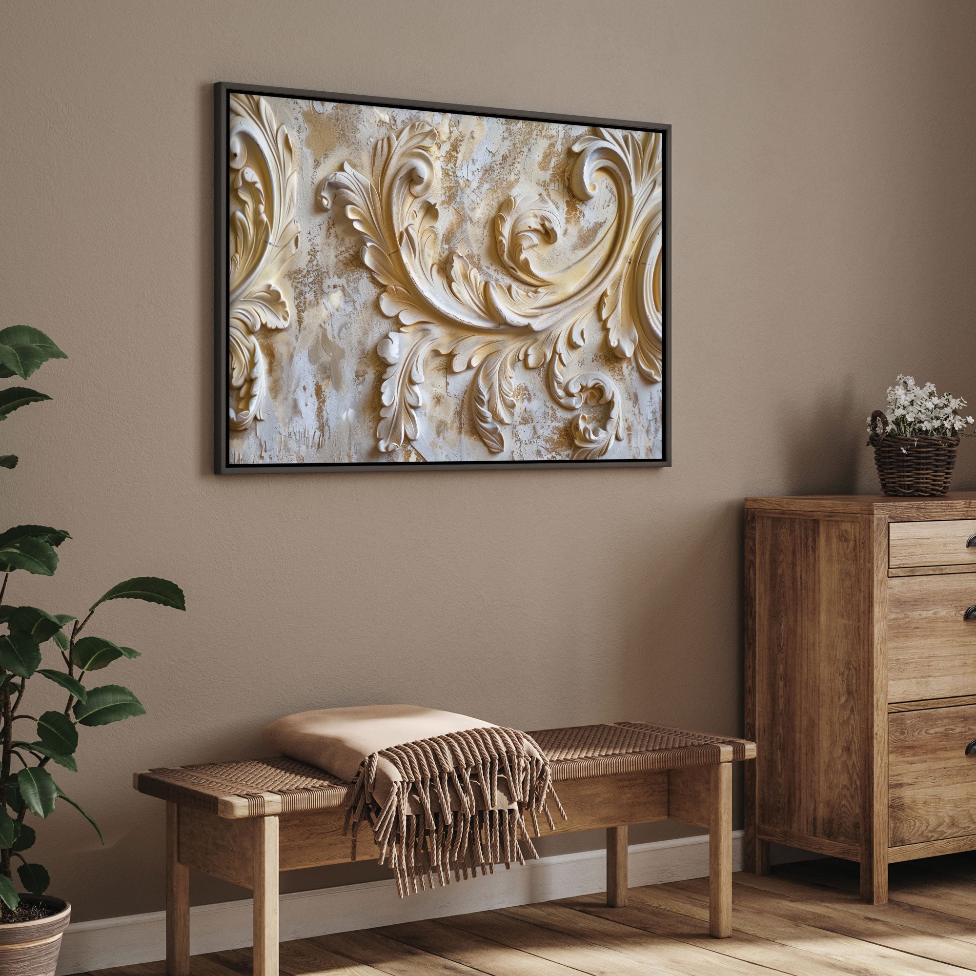 Modern wall putty Canvas painting Big Size Wall Art for living room,Bedroom,Drawing room,Hotels