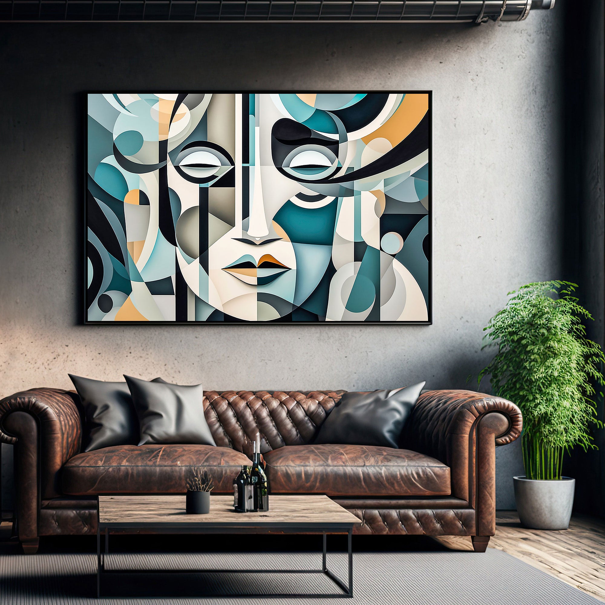 Canvas painting woman face art Canvas painting with frame Big Size Wall Art for living room,Bedroom,Drawing room,Hotels