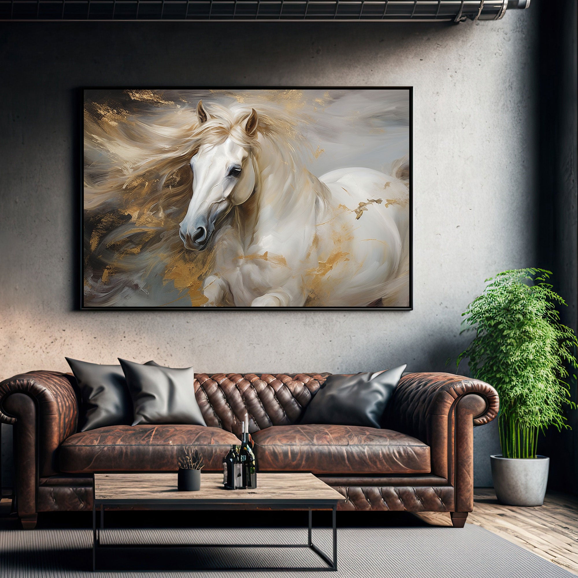 Modern horse Canvas painting Big Size Wall Art for living room,Bedroom,Drawing room,Hotels