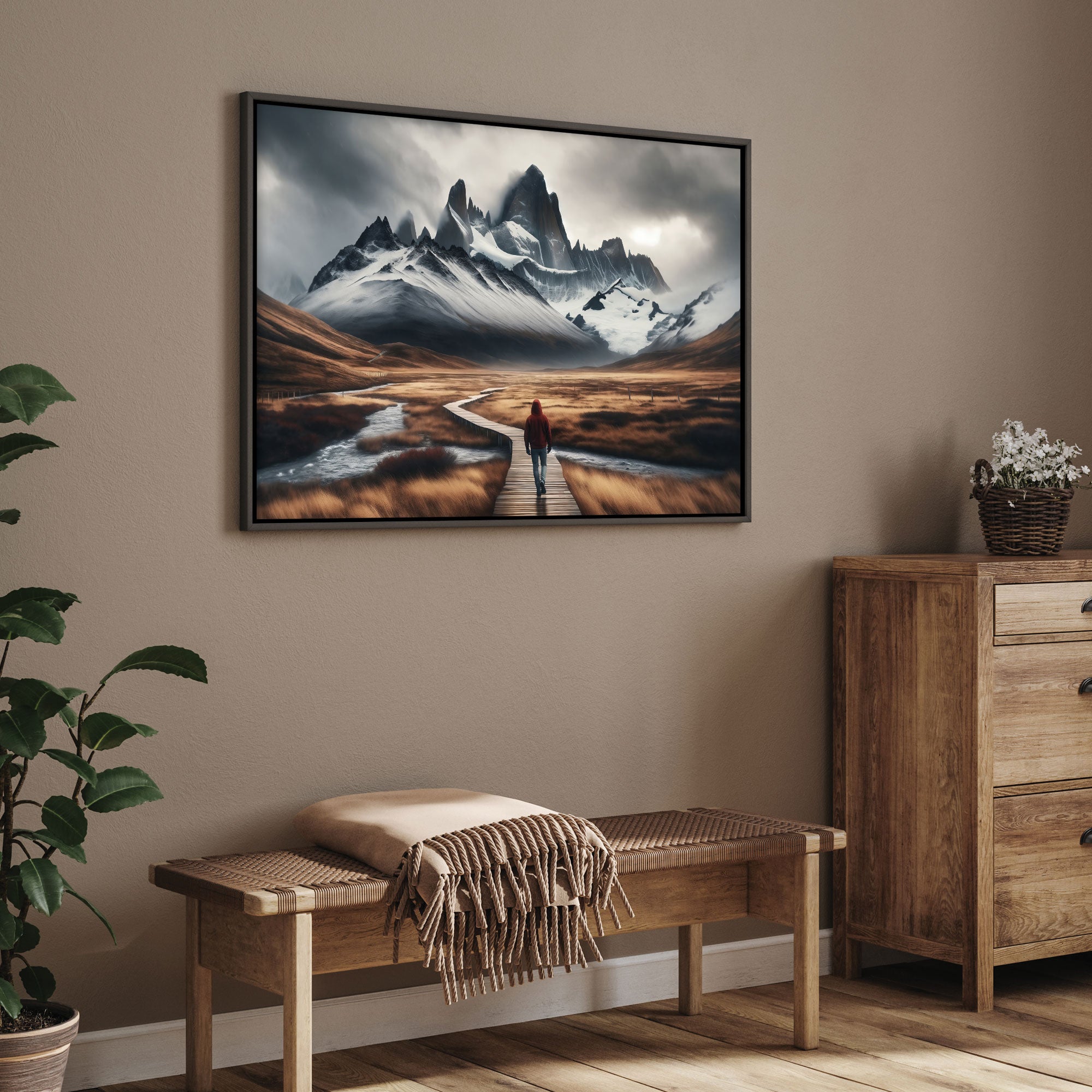Abstract Canvas painting with frame Big Size Wall Art for living room,Bedroom,Drawing room,Hotels