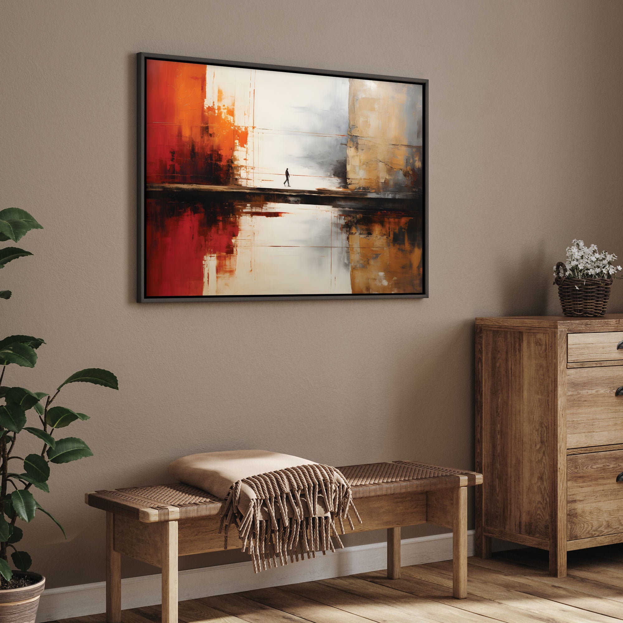 Abstract Canvas painting with frame Big Size Wall Art for living room,Bedroom,Drawing room,Hotels