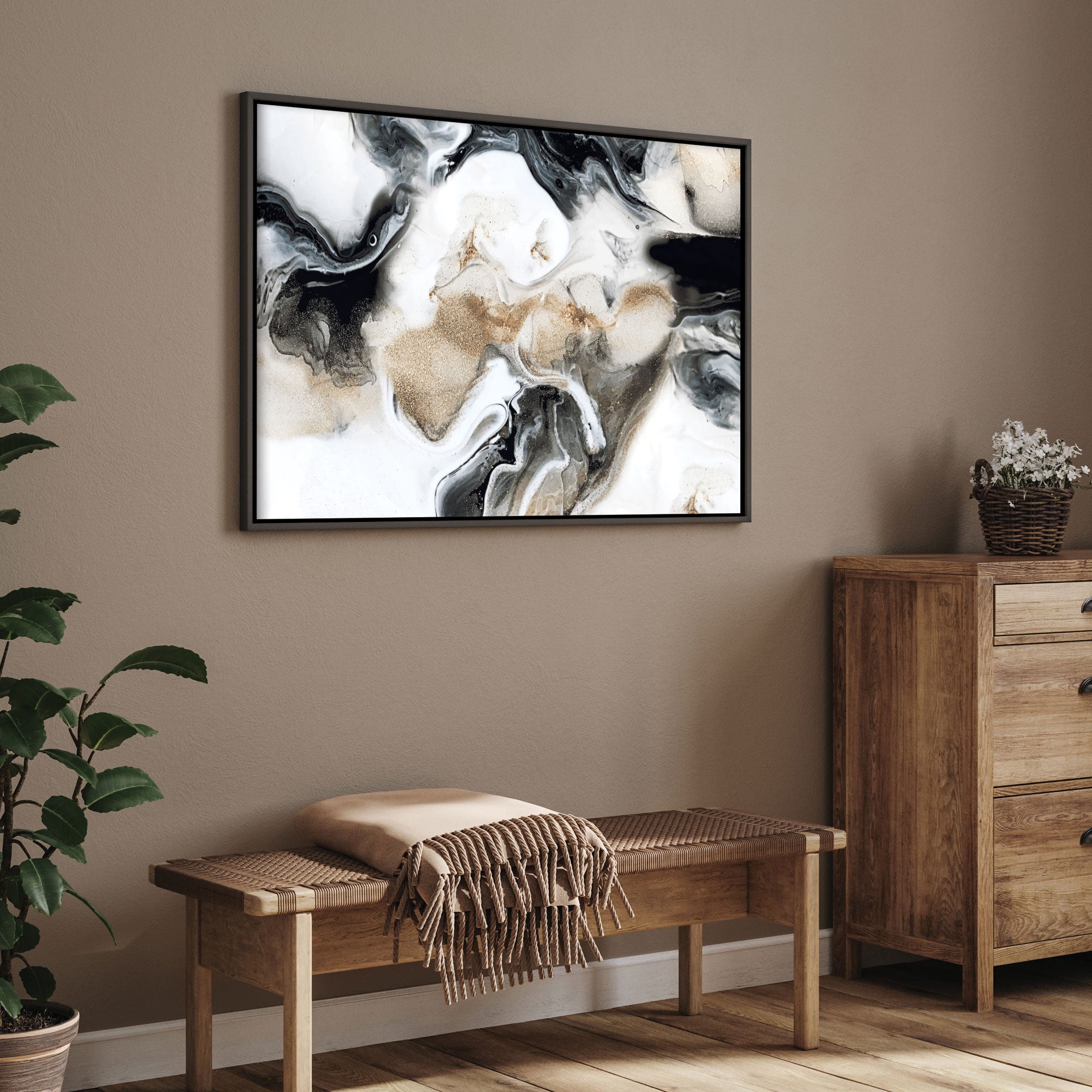 Marble art Canvas painting with frame Big Size Wall Art for living room,Bedroom,Drawing room,Hotels