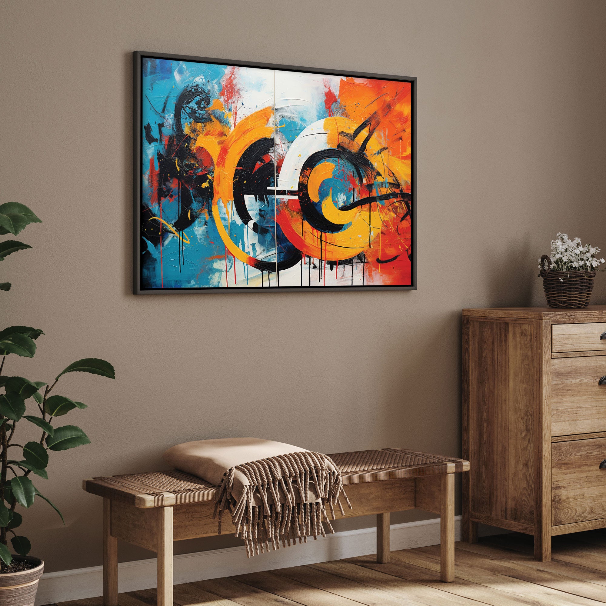 Music Canvas painting with frame Big Size Wall Art for living room,Bedroom,Drawing room,Hotels