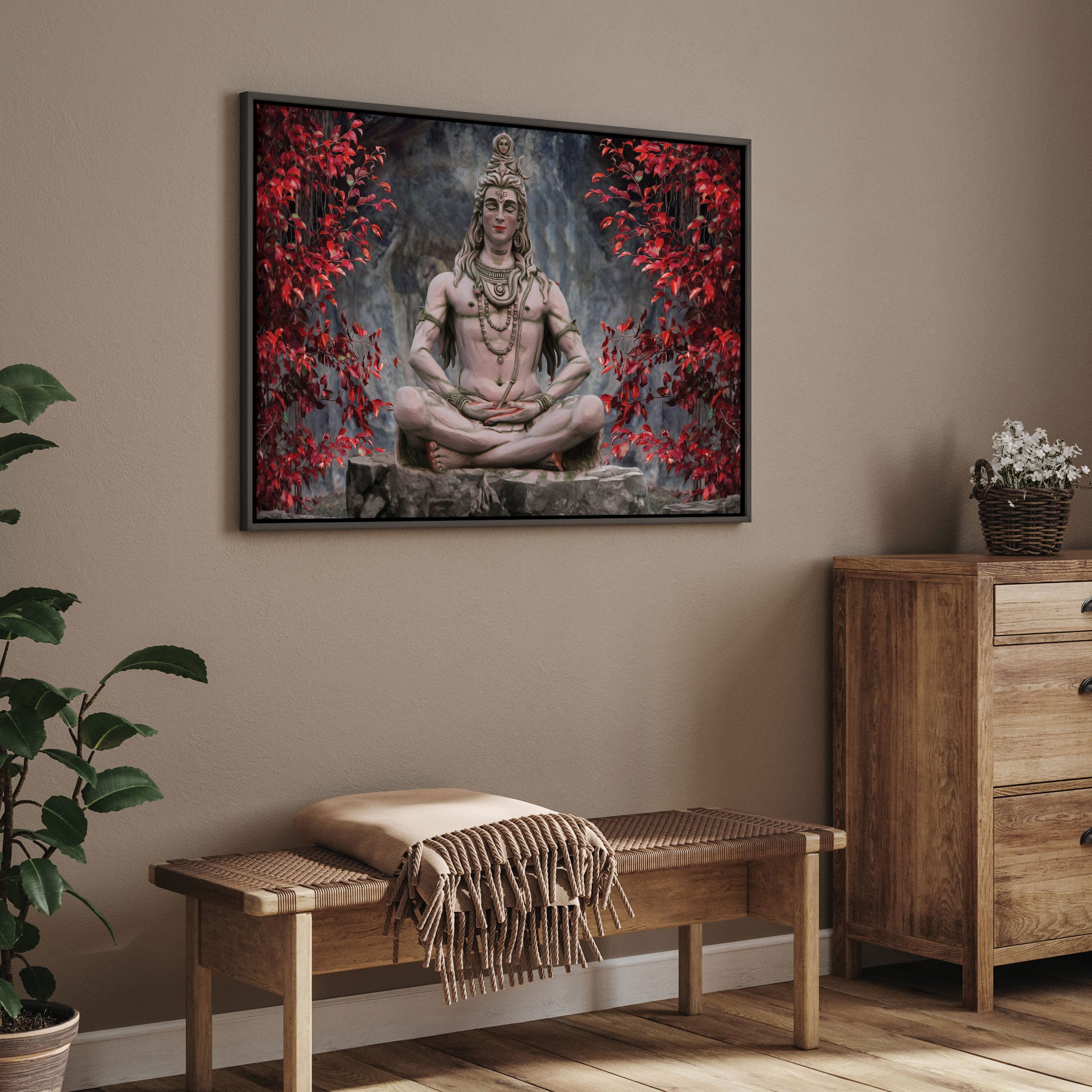 Vintage compass Canvas painting with frame Big Size Wall Art for living room,Bedroom,Drawing room,Hotels
