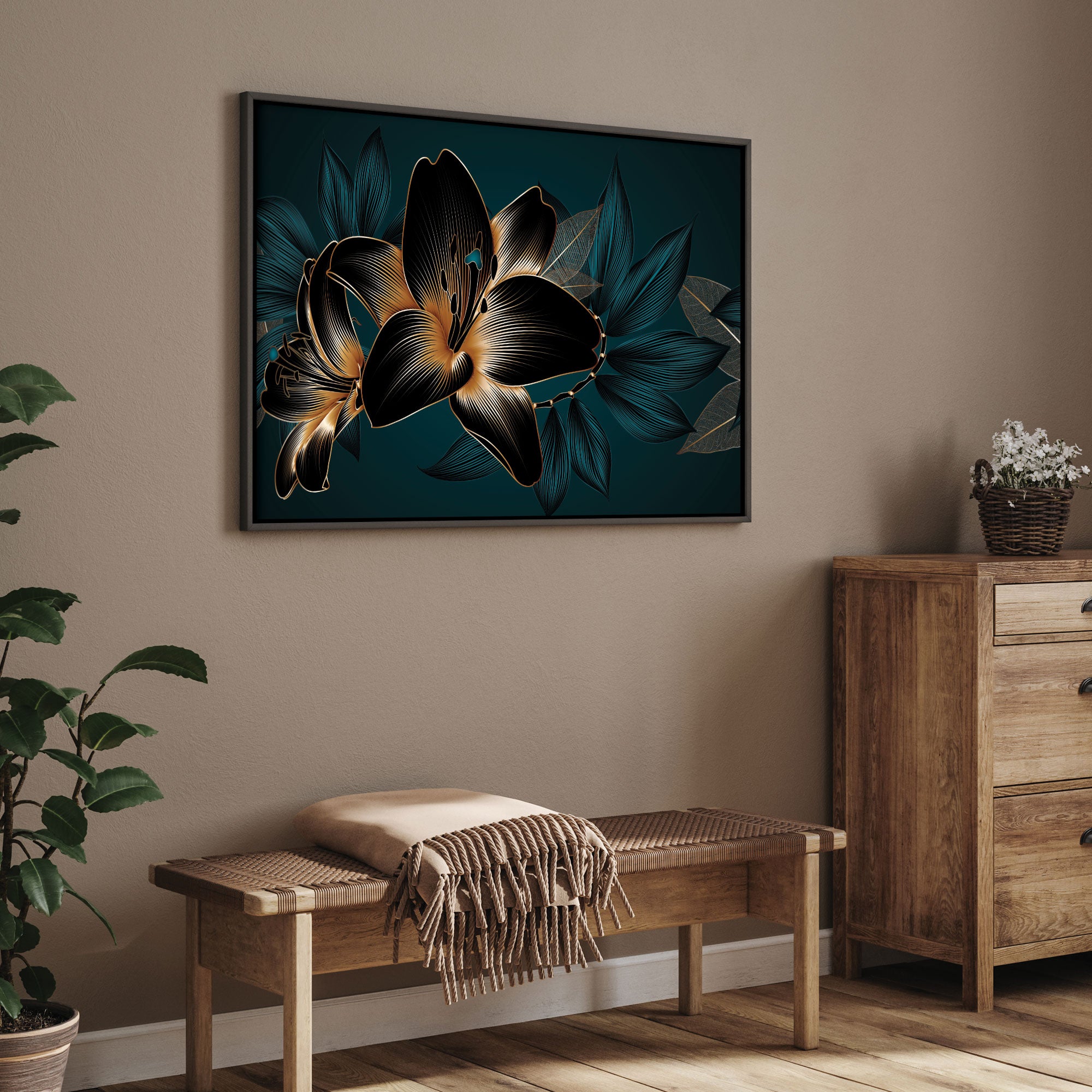 Canvas painting with frame Big Size Wall Art for living room,Bedroom,Drawing room,Hotels