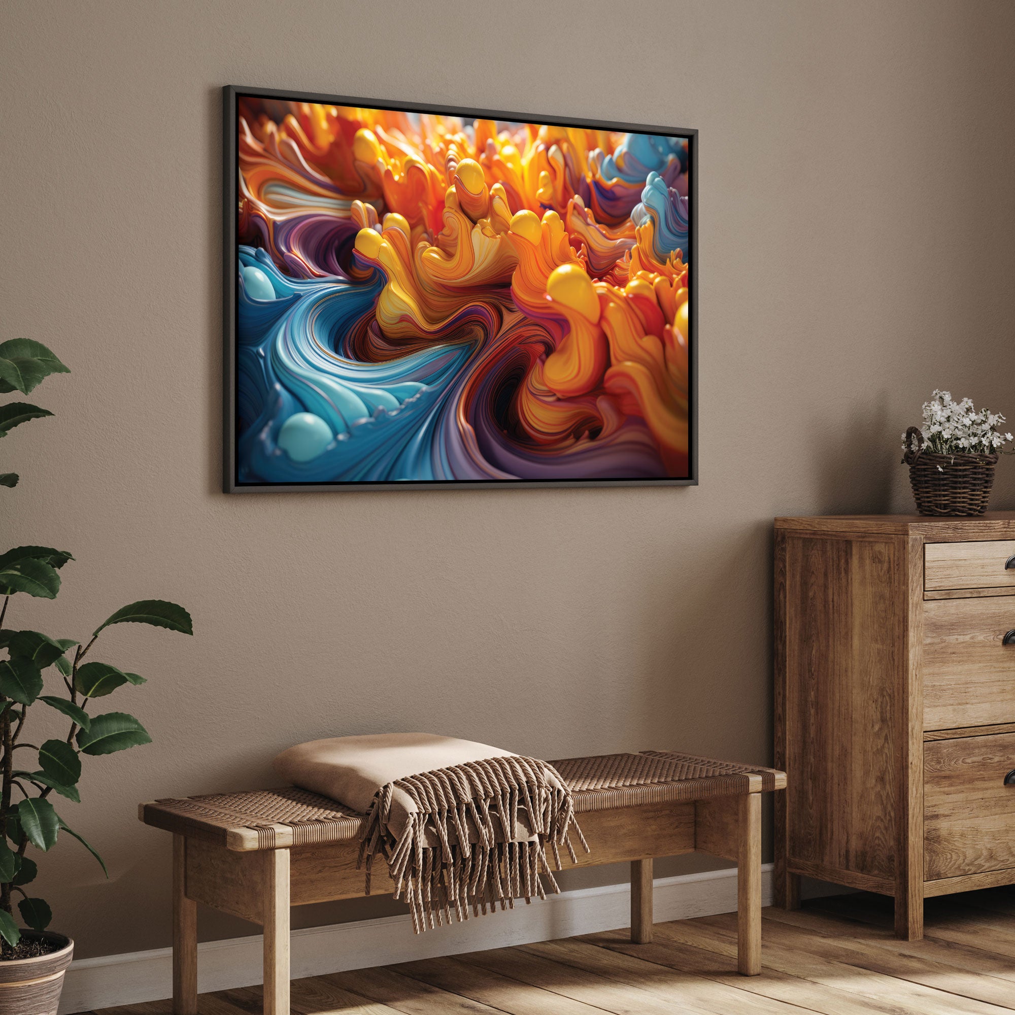 Abstract art Canvas painting Big Size Wall Art for living room,Bedroom,Drawing room,Hotels