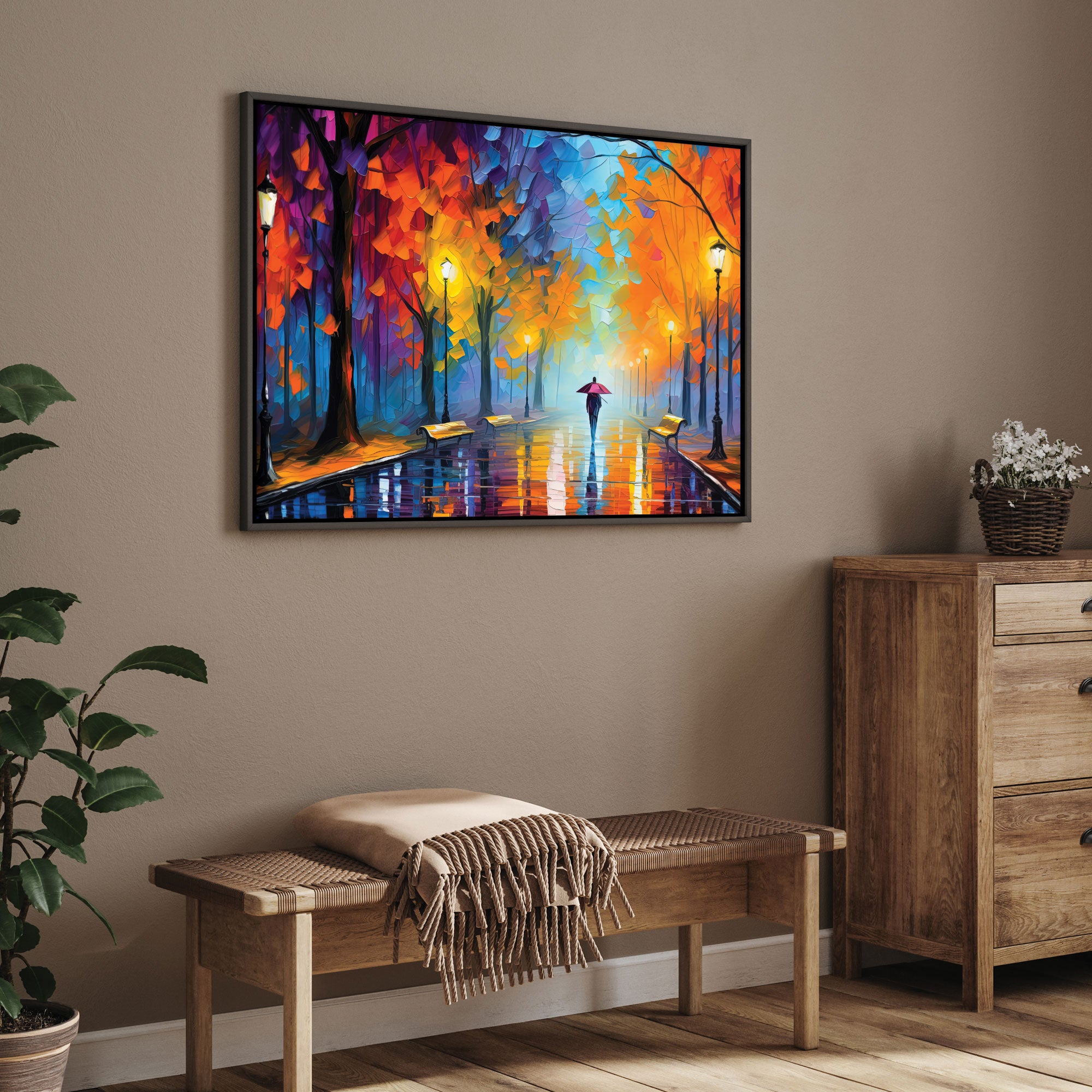 VintageAbstract Canvas painting with frame Big Size Wall Art for living room,Bedroom,Drawing room,Hotels