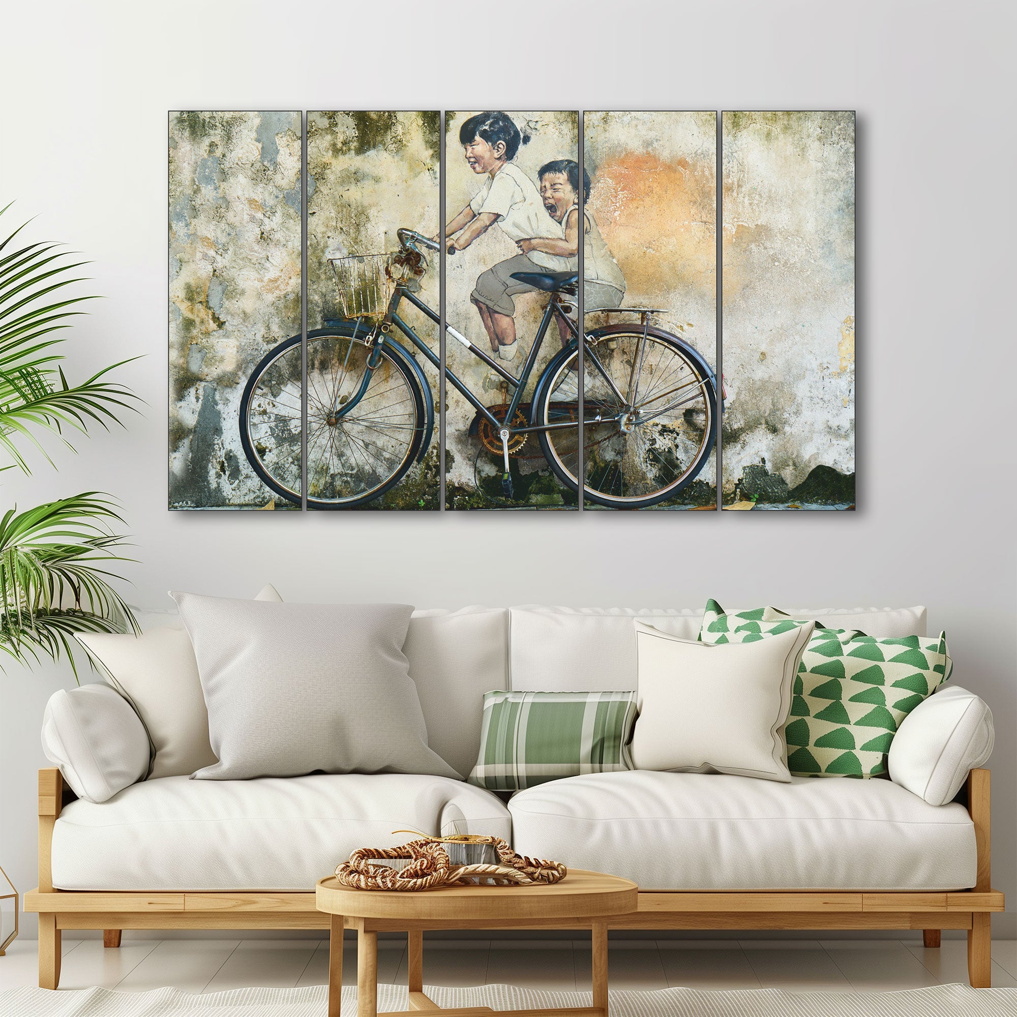 Cycle Painting with frame Big Size Wall Art for living room,Bedroom,Drawing room,Hotels