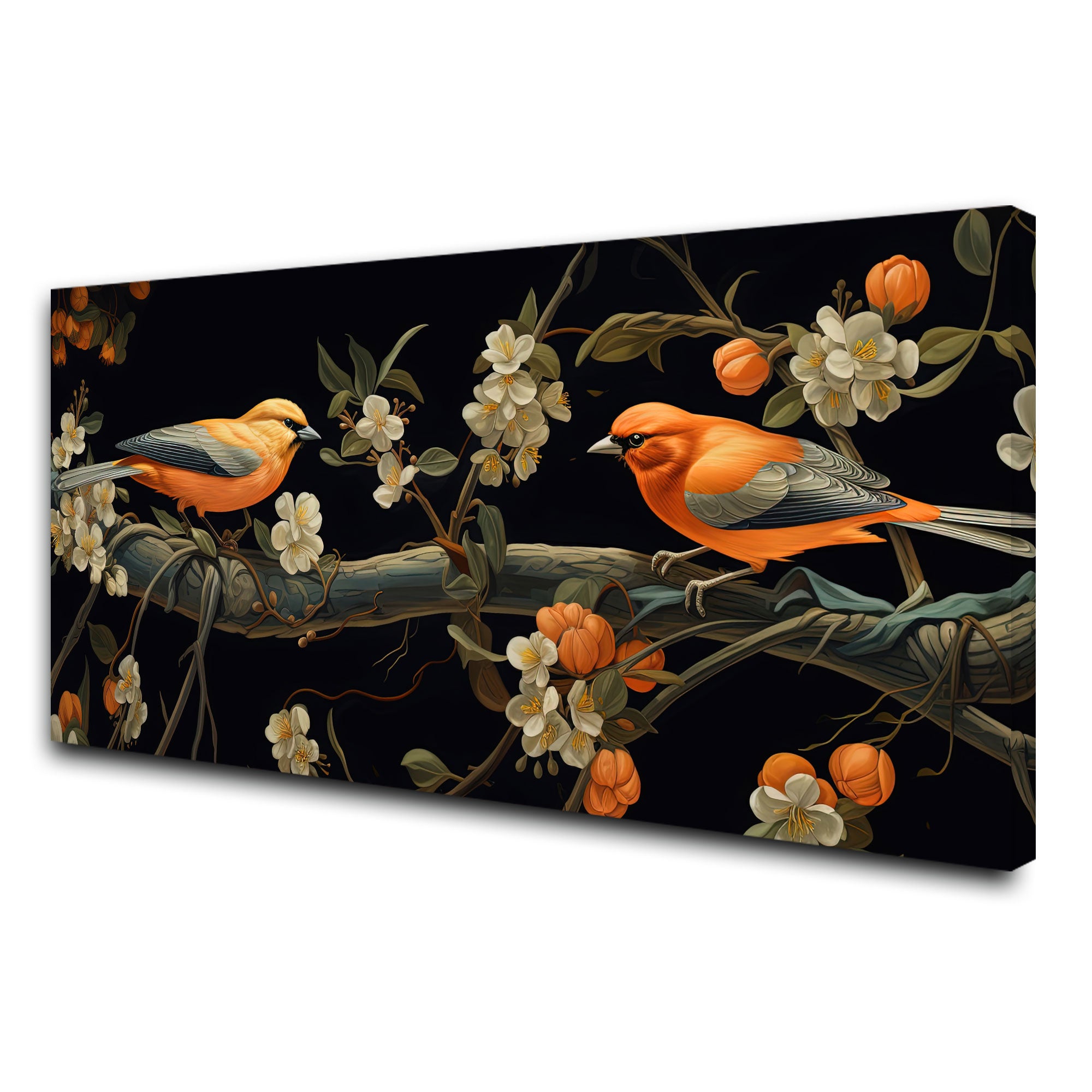 BirdsAbstract Canvas painting with frame Big Size Wall Art for living room,Bedroom,Drawing room,Hotels