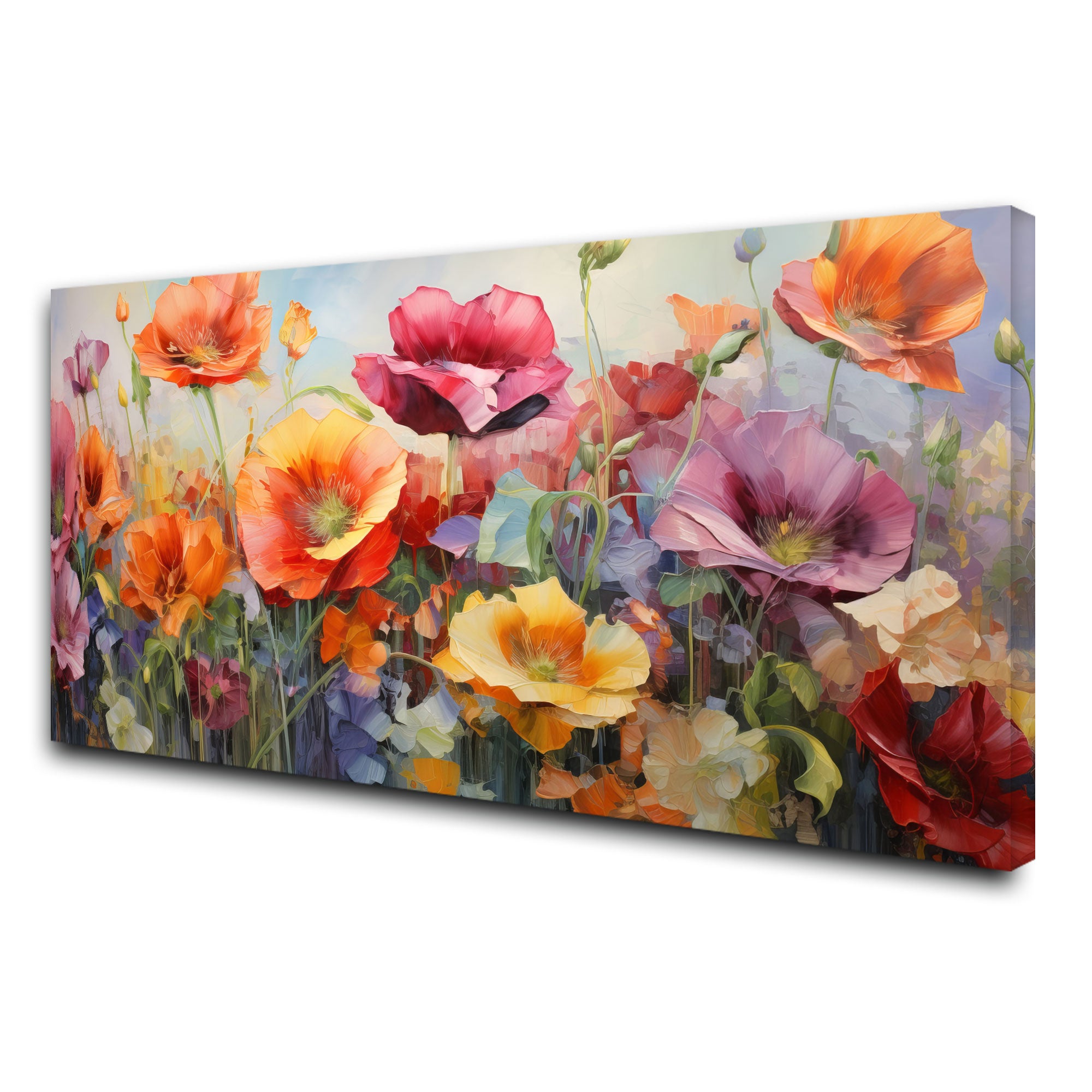 FlowersAbstract Canvas painting with frame Big Size Wall Art for living room,Bedroom,Drawing room,Hotels