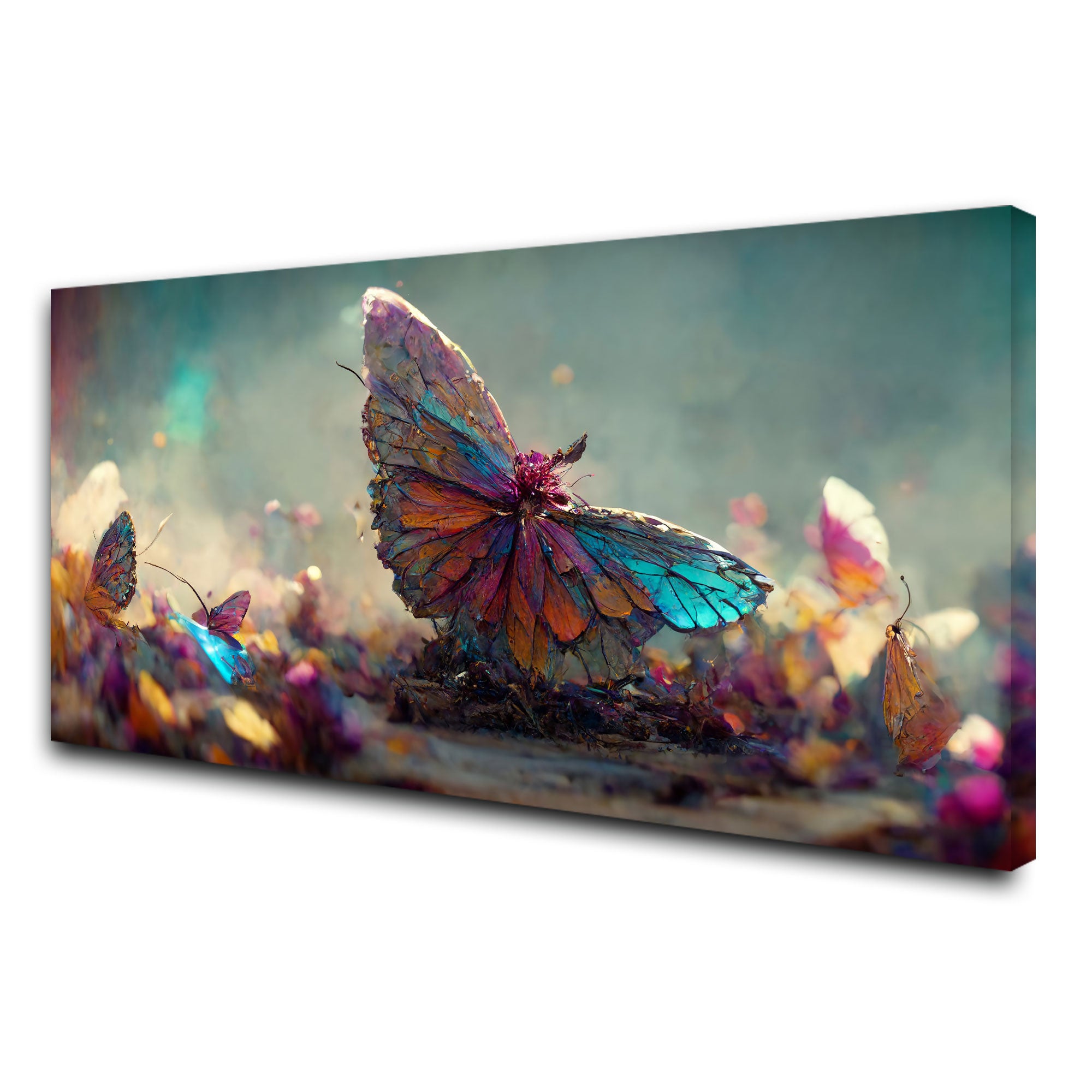 ButterflyAbstract Canvas painting with frame Big Size Wall Art for living room,Bedroom,Drawing room,Hotels