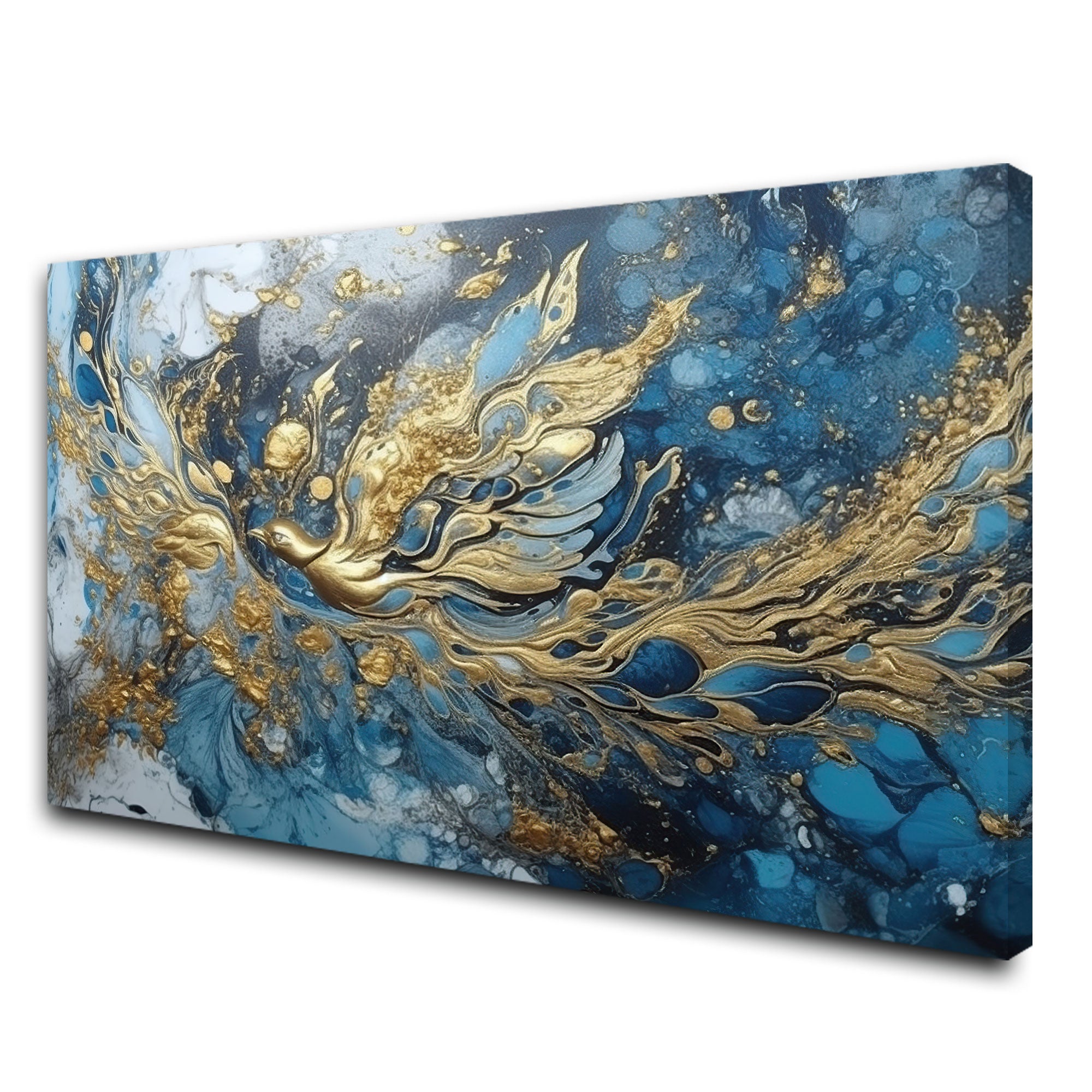 Abstract bird Canvas painting with frame Big Size Wall Art for living room,Bedroom,Drawing room,Hotels