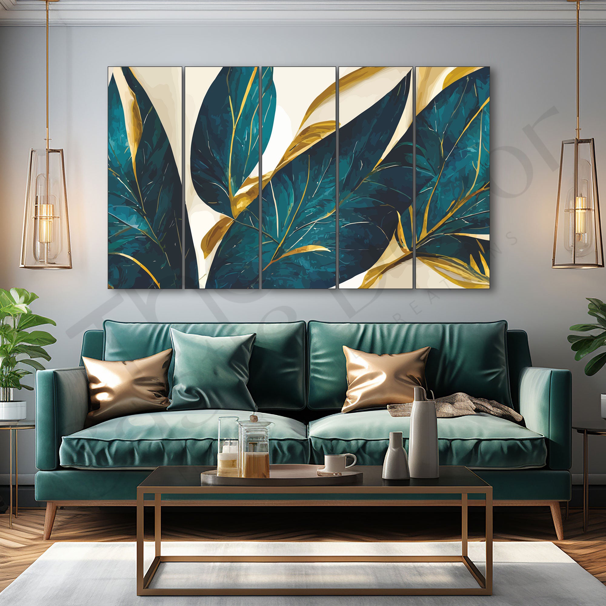 Underwater Painting Set of 5 for Home Decoration