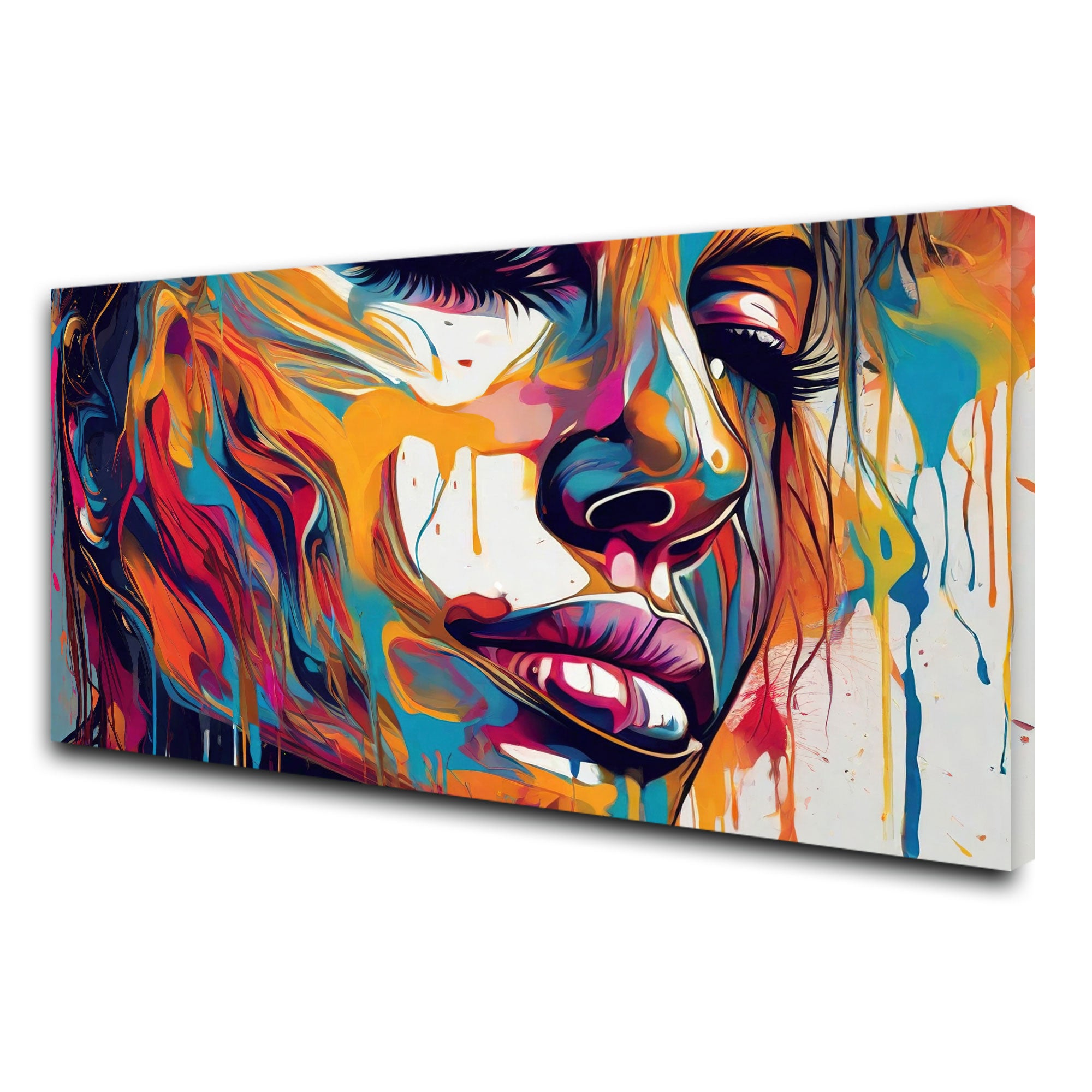 WomenAbstract Canvas painting with frame Big Size Wall Art for living room,Bedroom,Drawing room,Hotels