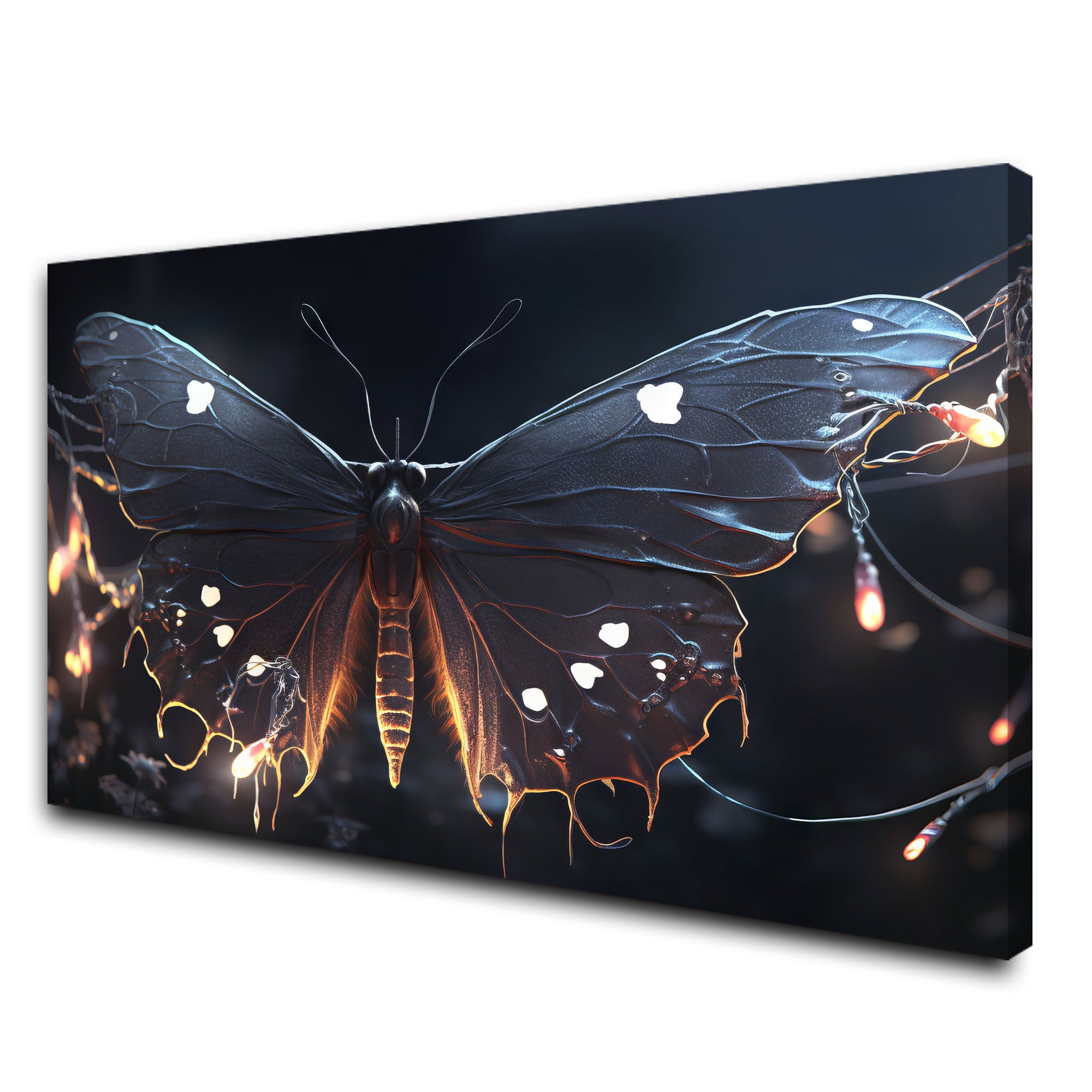 Butterfly Abstract Canvas painting with frame Big Size Wall Art for living room,Bedroom,Drawing room,Hotels