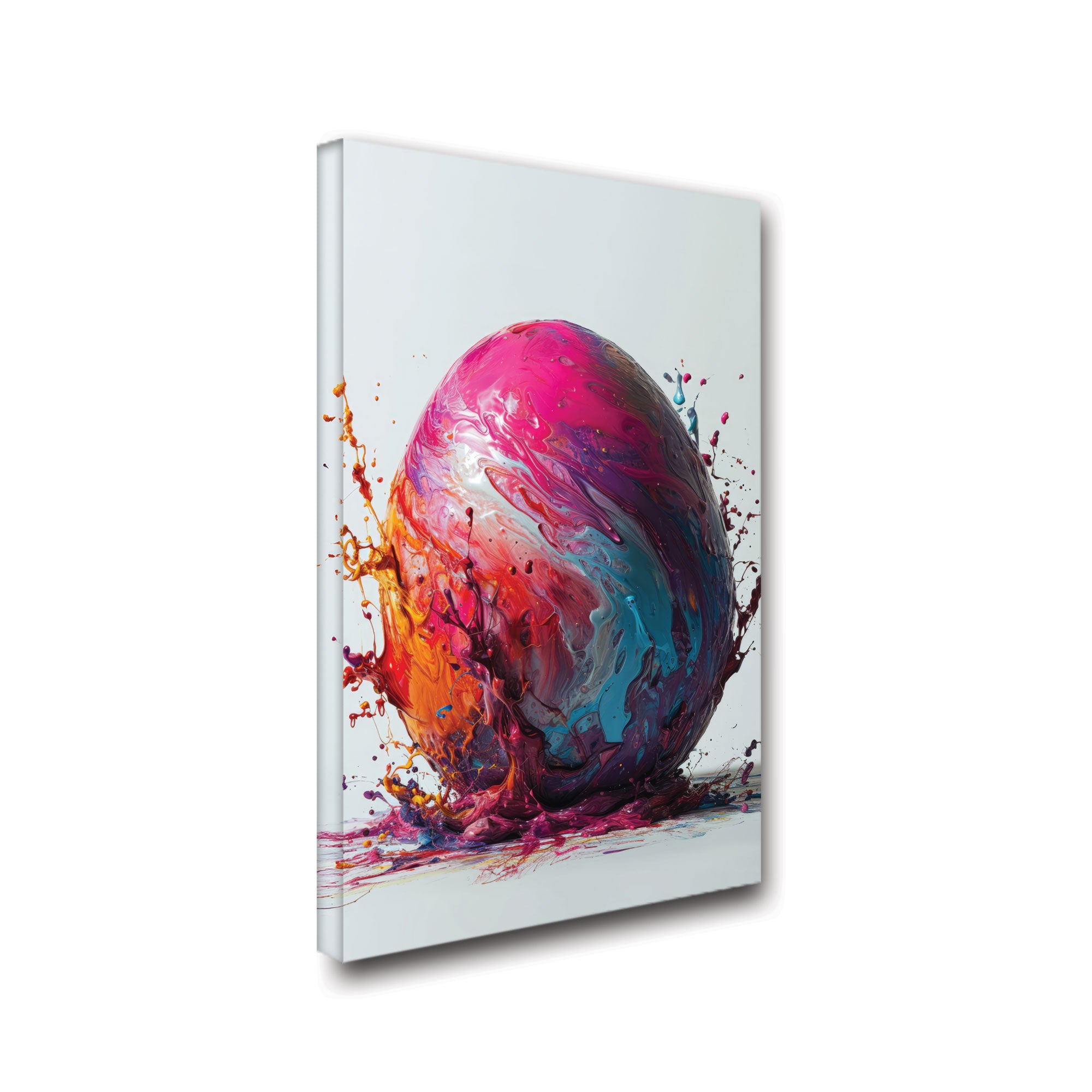RainbowAbstract Canvas painting with frame Big Size Wall Art for living room,Bedroom,Drawing room,Hotels