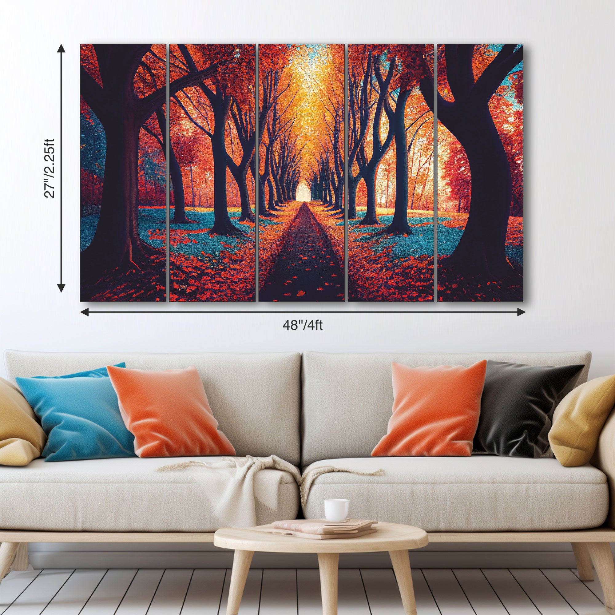 Trees Painting with frame Big Size Wall Art for living room,Bedroom,Drawing room,Hotels