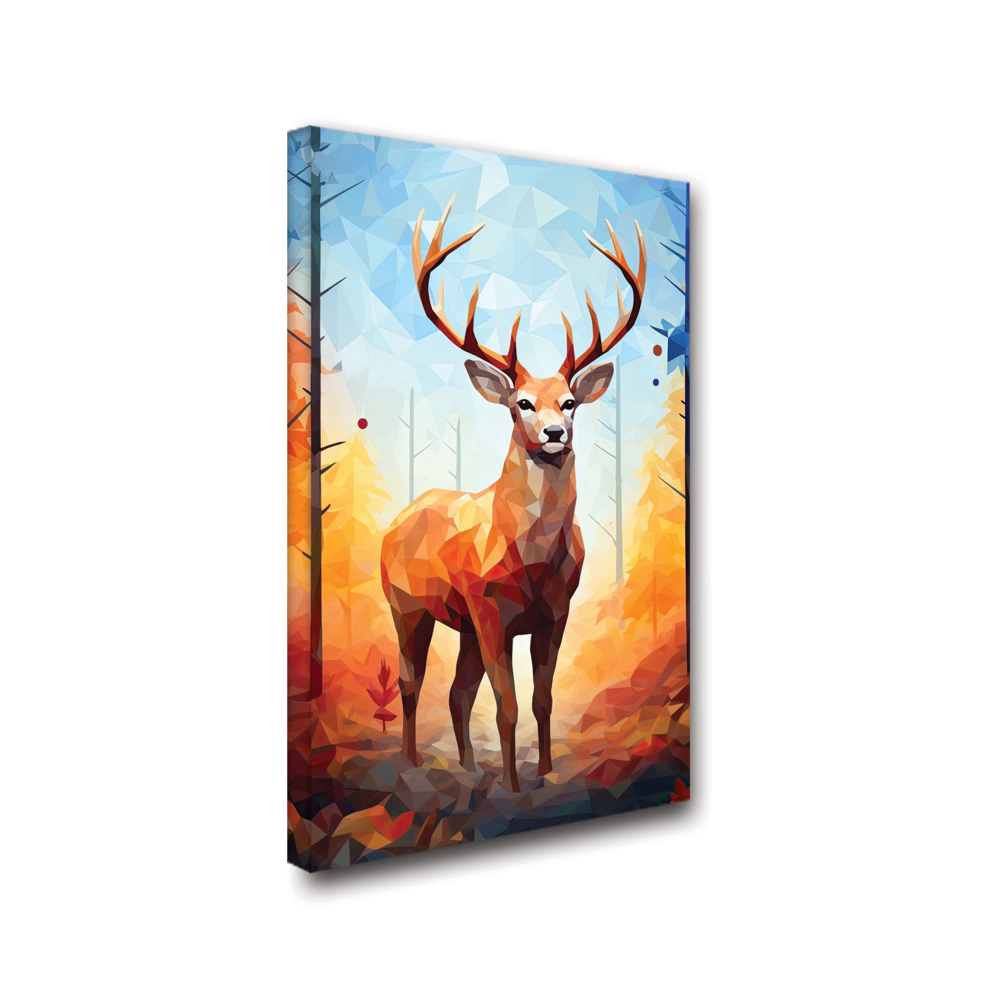 DeerAbstract Canvas painting with frame Big Size Wall Art for living room,Bedroom,Drawing room,Hotels