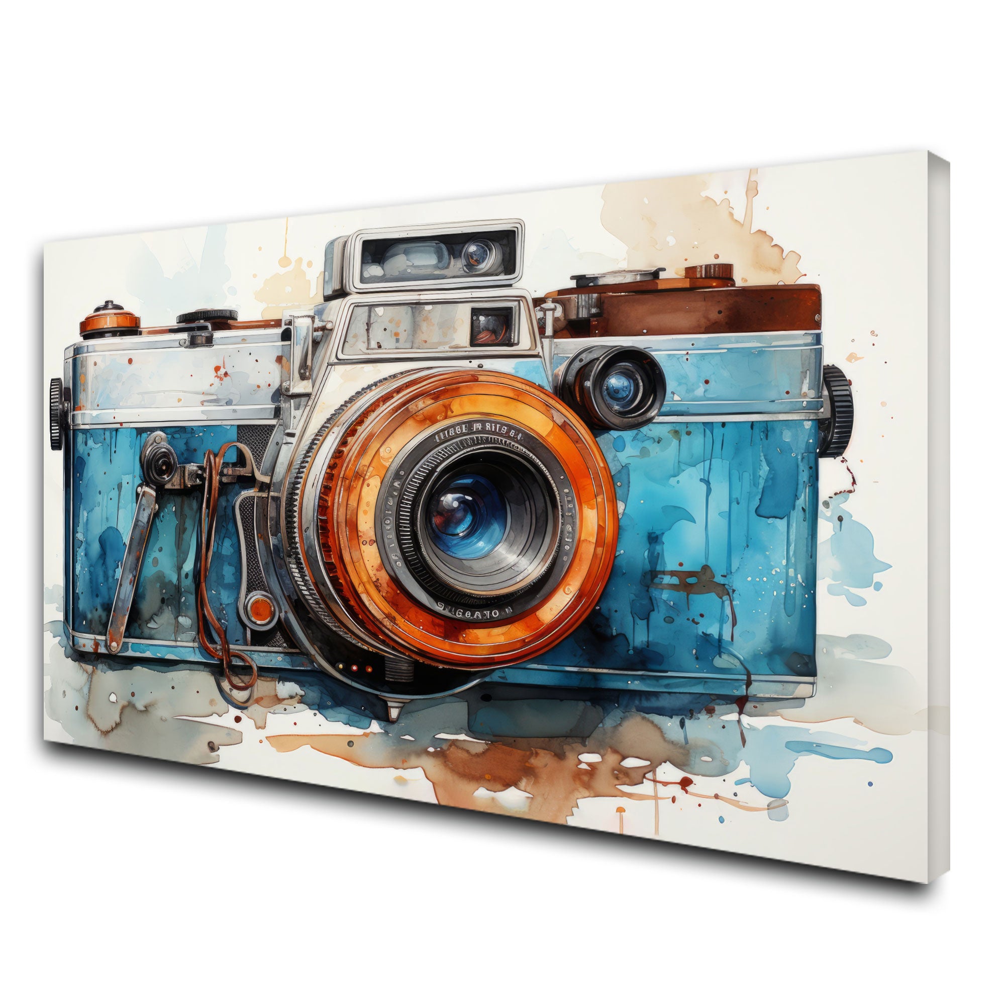 CameraAbstract Canvas painting with frame Big Size Wall Art for living room,Bedroom,Drawing room,Hotels