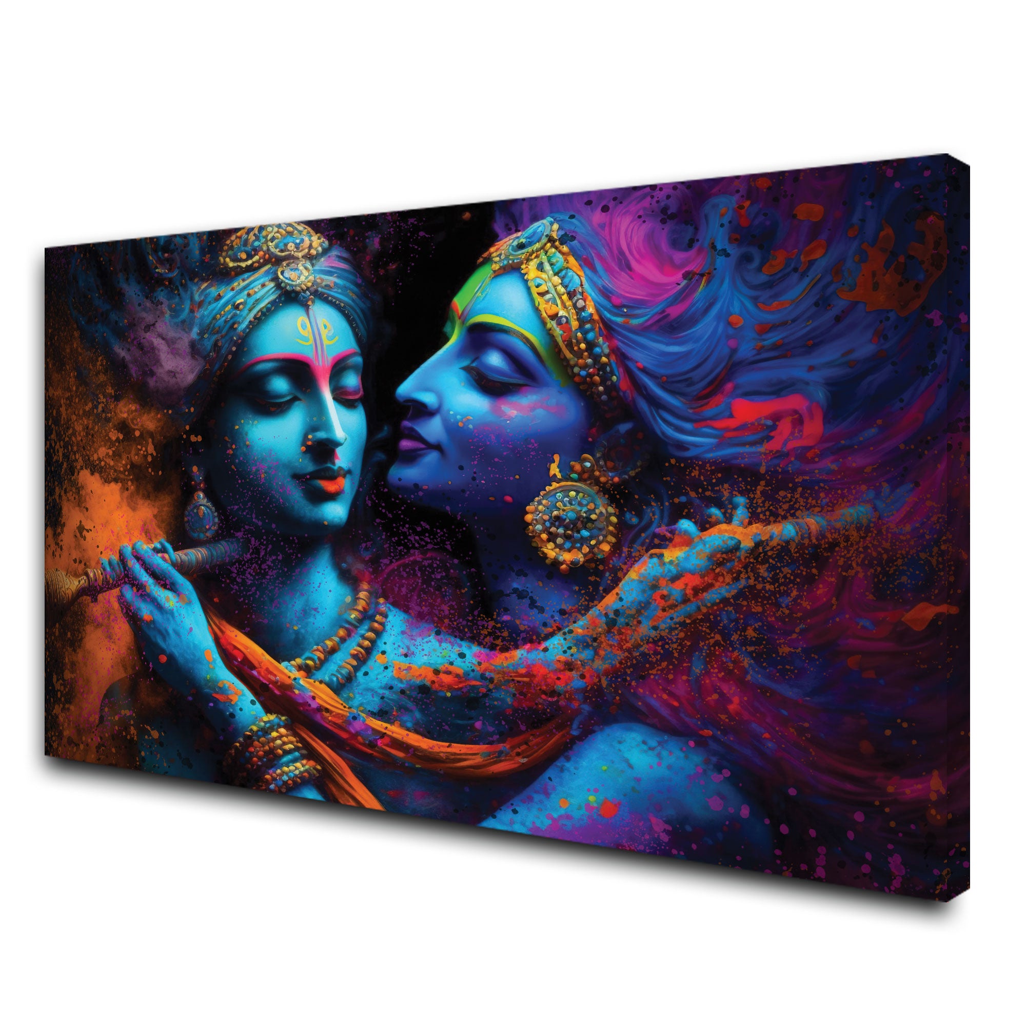 Radha krishna love Canvas painting Big Size Wall Art for living room,Bedroom,Drawing room,Hotels