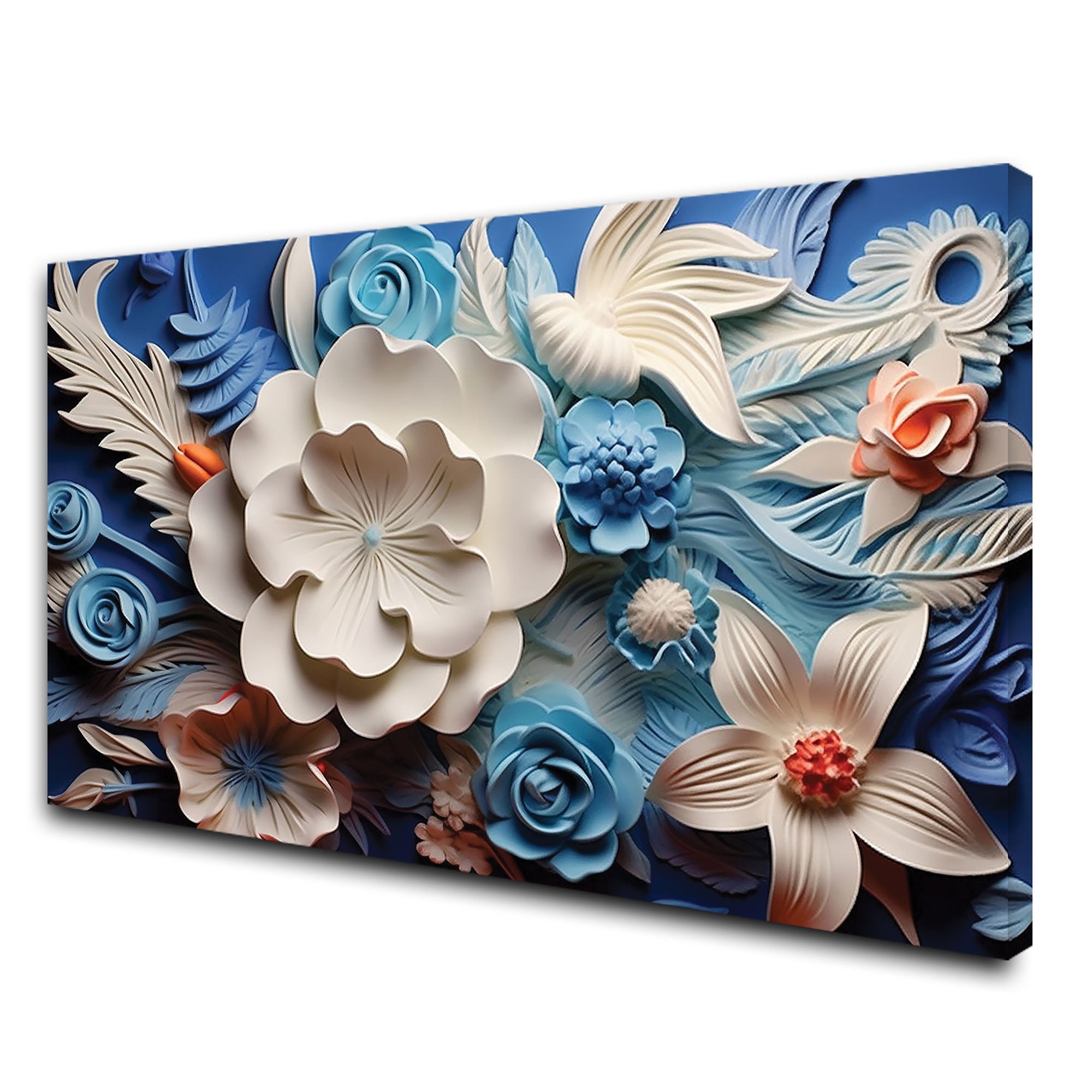 Beautiful flowers Canvas painting with frame Big Size Wall Art for living room,Bedroom,Drawing room,Hotels