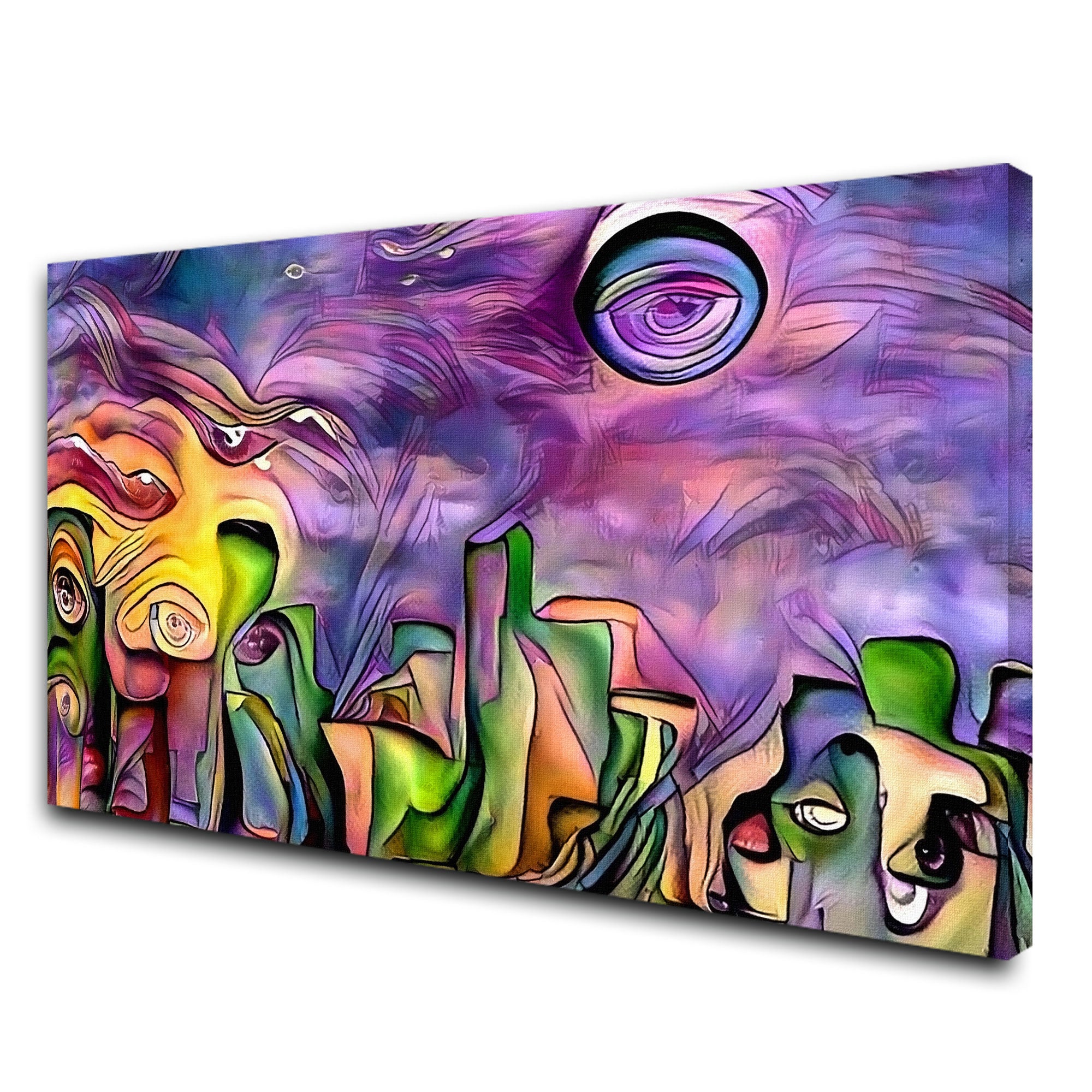 Swirly shapesAbstract Canvas painting with frame Big Size Wall Art for living room,Bedroom,Drawing room,Hotels