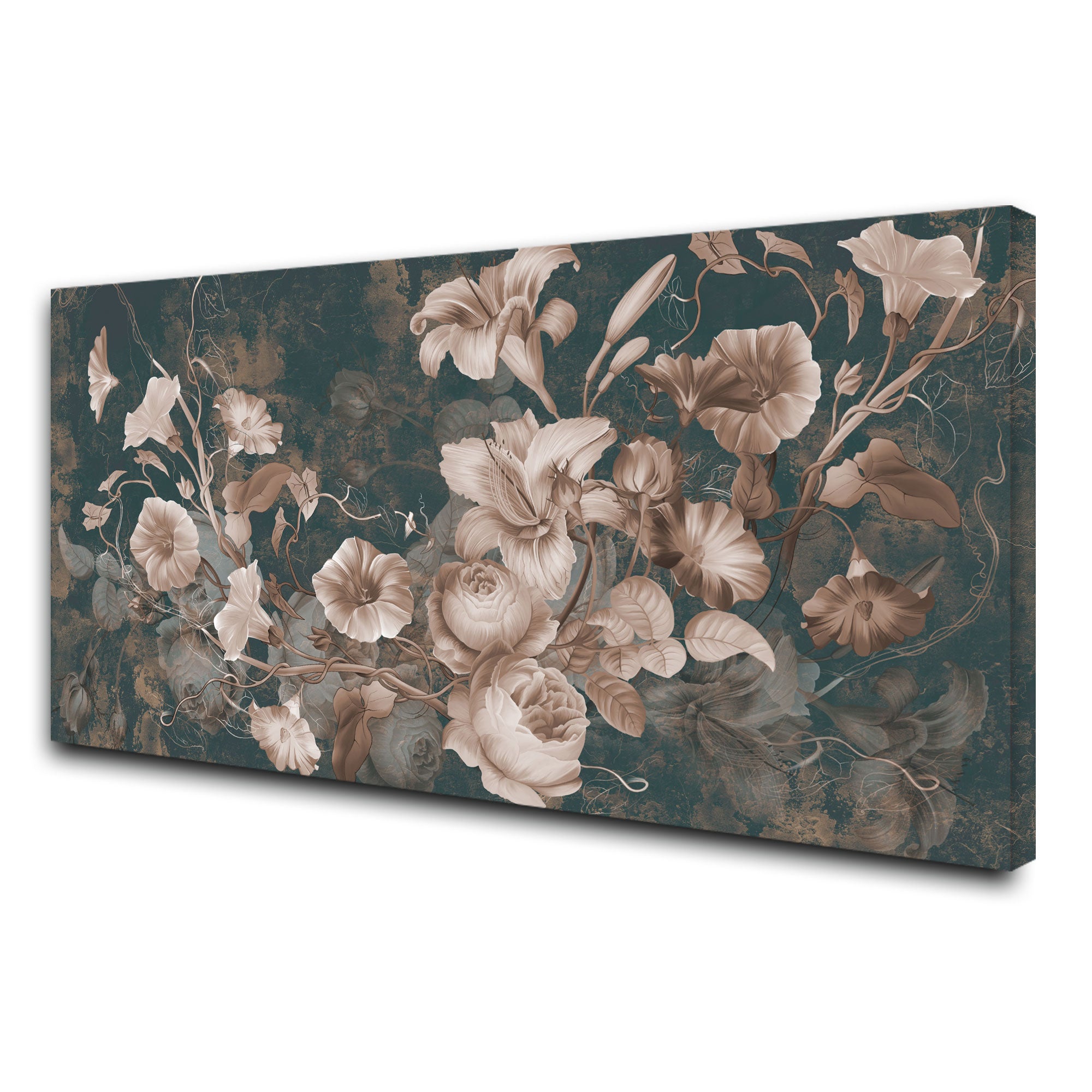 FlowersAbstract Canvas painting with frame Big Size Wall Art for living room,Bedroom,Drawing room,Hotels