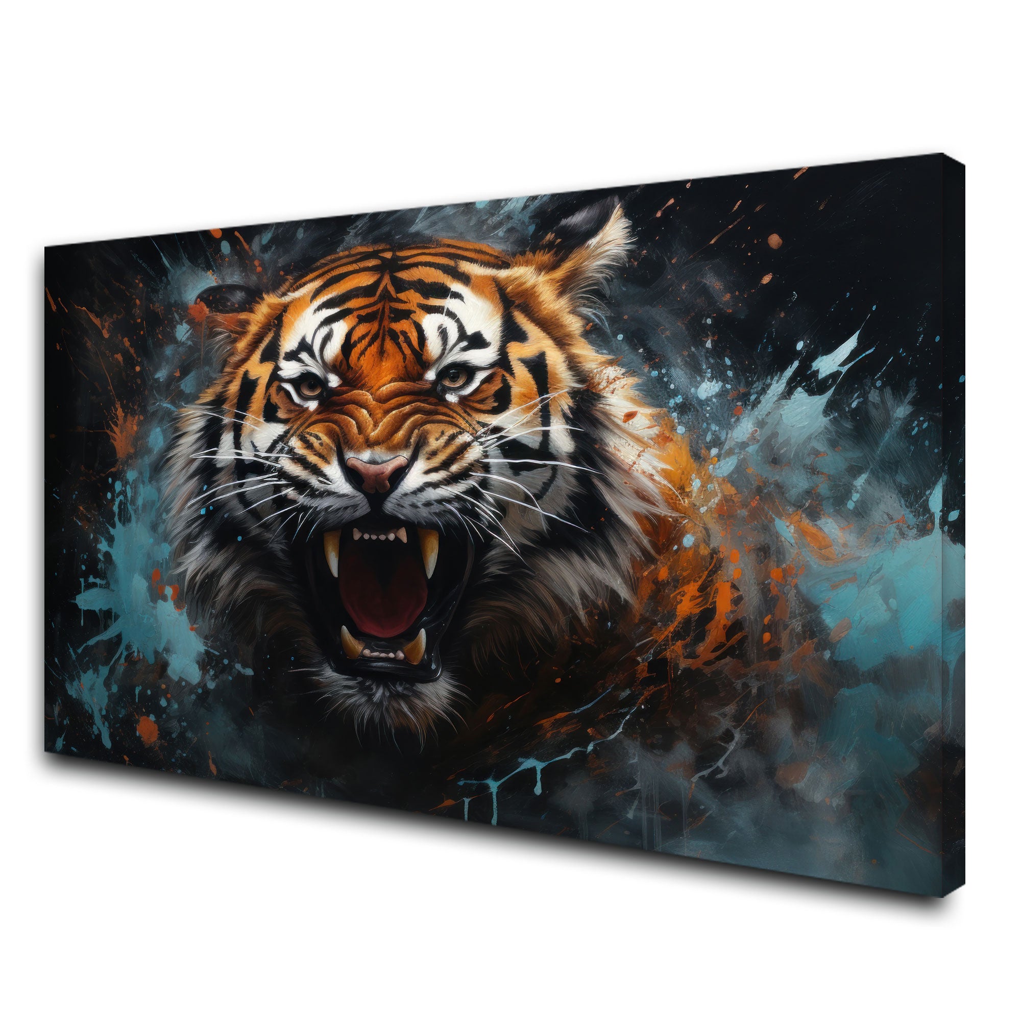 TigerAbstract Canvas painting with frame Big Size Wall Art for living room,Bedroom,Drawing room,Hotels