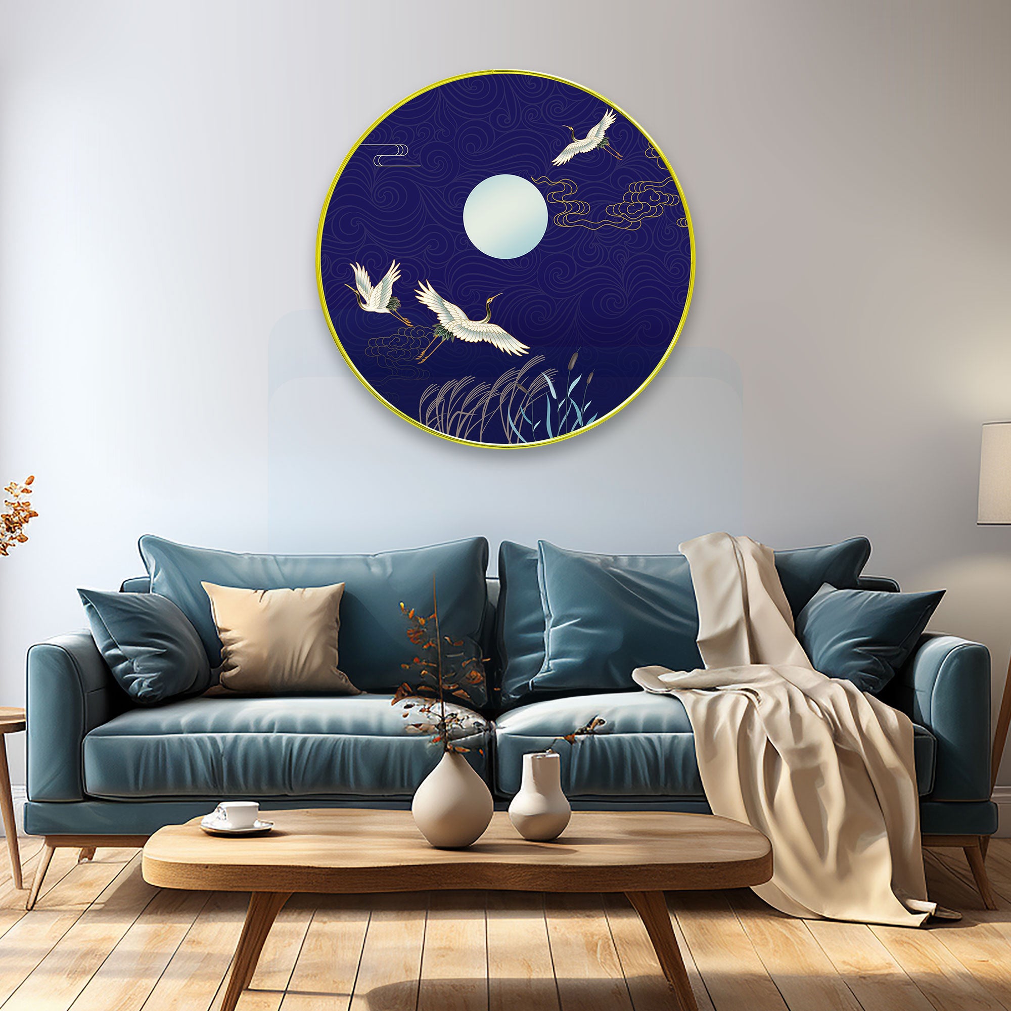 Birds Sparkle Wooden Wall Plate for Home Decoration Art-32