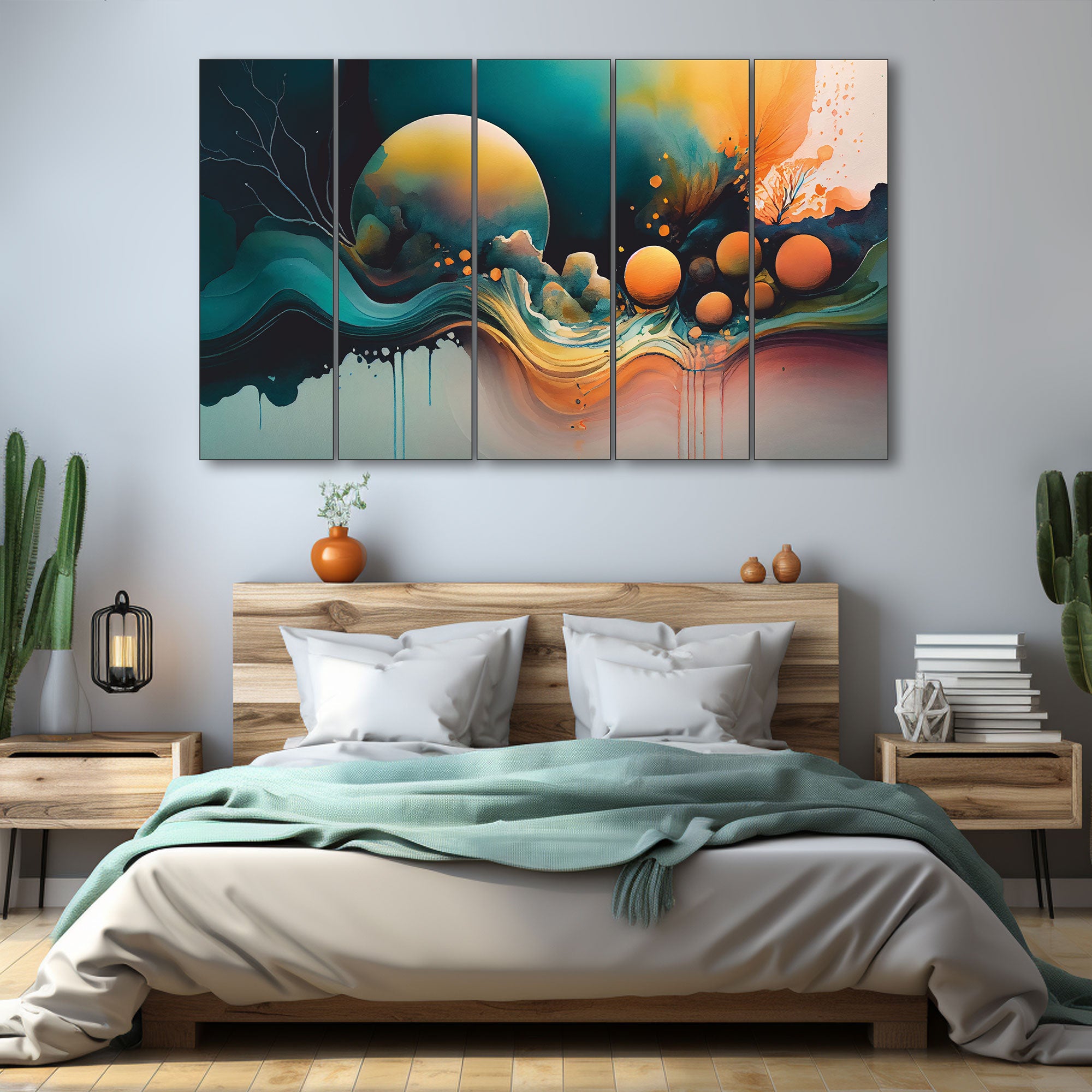 Abstract Painting with frame Big Size Wall Art for living room,Bedroom,Drawing room,Hotels
