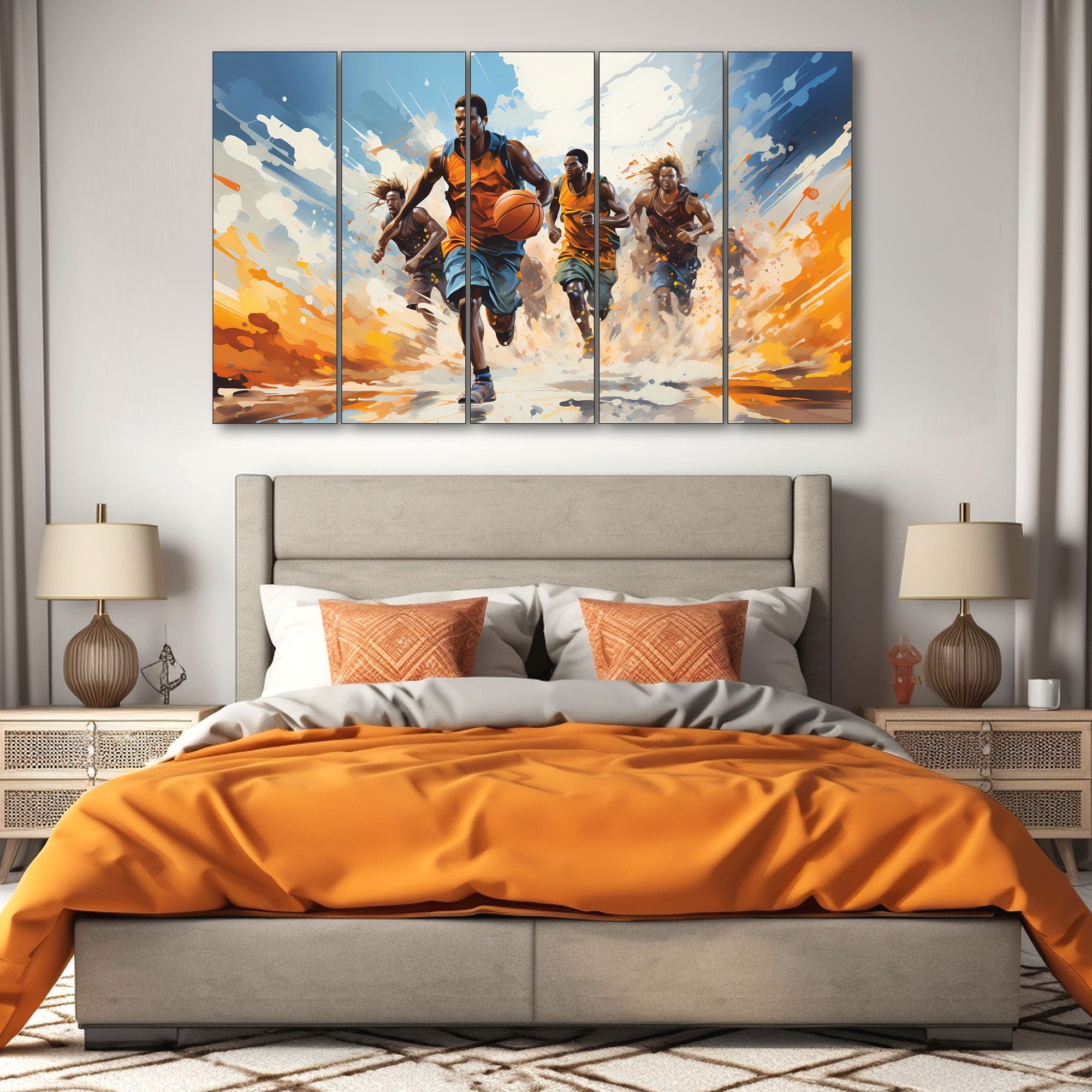 Sports Painting with frame Big Size Wall Art for living room,Bedroom,Drawing room,Hotels