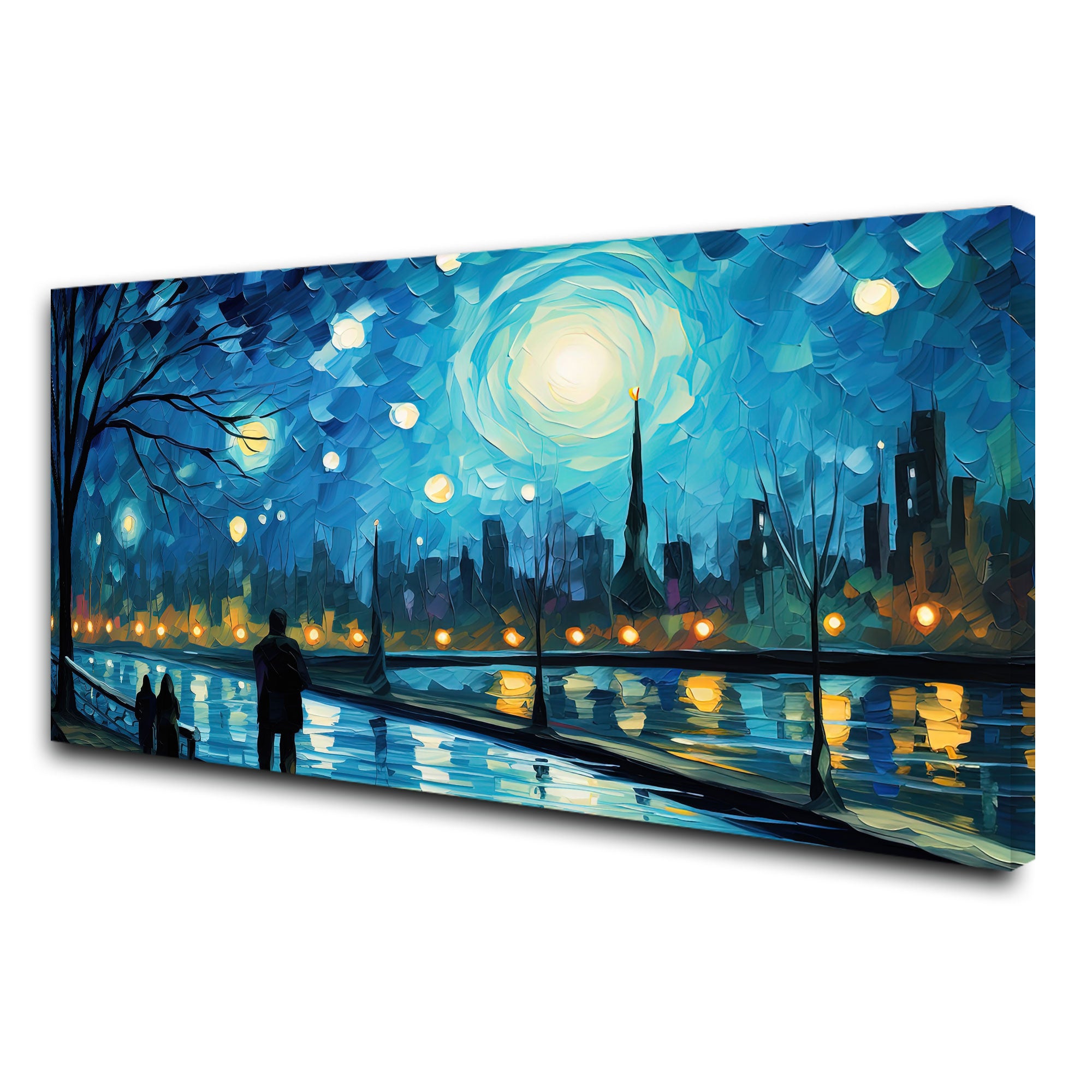 MidnightAbstract Canvas painting with frame Big Size Wall Art for living room,Bedroom,Drawing room,Hotels