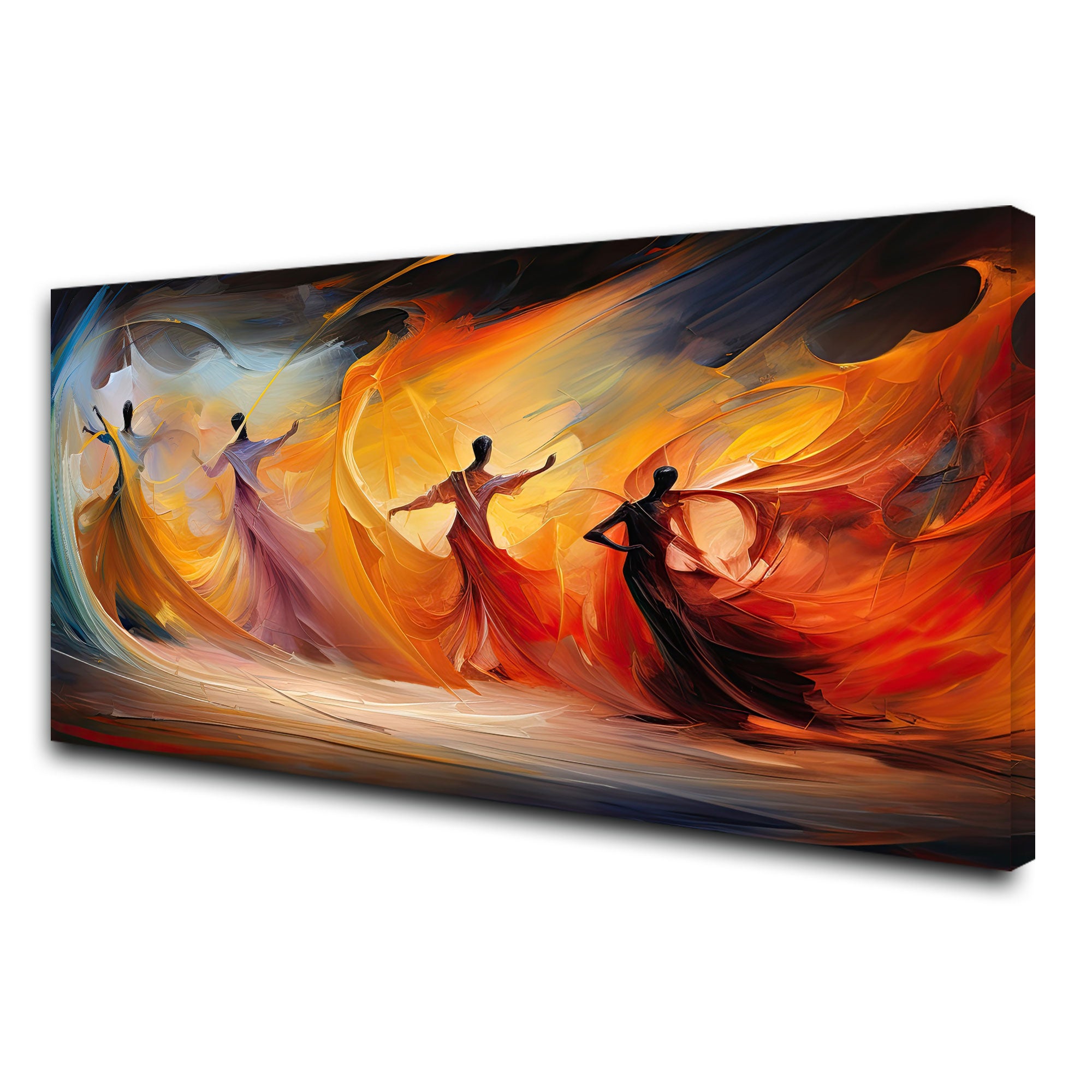DancersAbstract Canvas painting with frame Big Size Wall Art for living room,Bedroom,Drawing room,Hotels